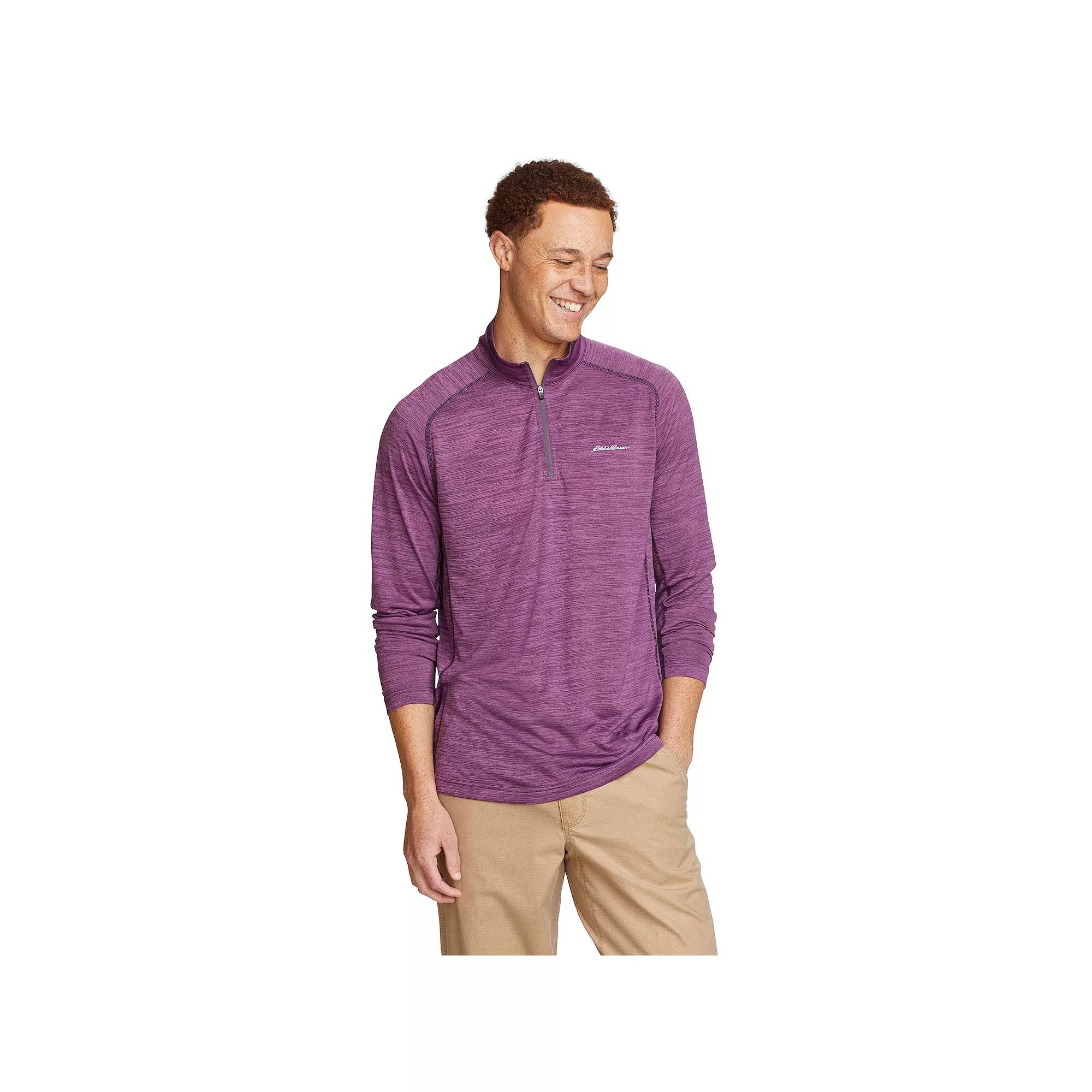 Men's Eddie Bauer Resolution Quarter-Zip Top, Size: XXL, Black Product Image