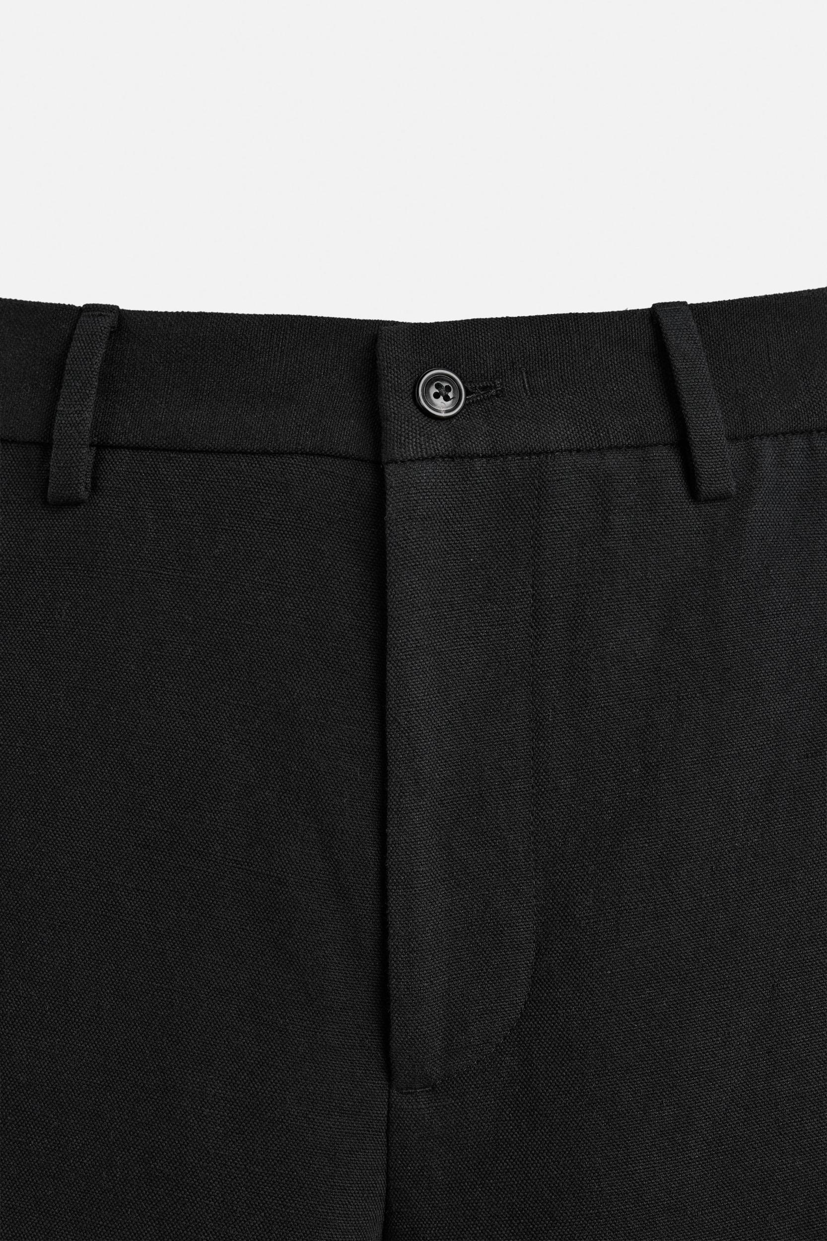 COTTON - LINEN SUIT PANTS Product Image