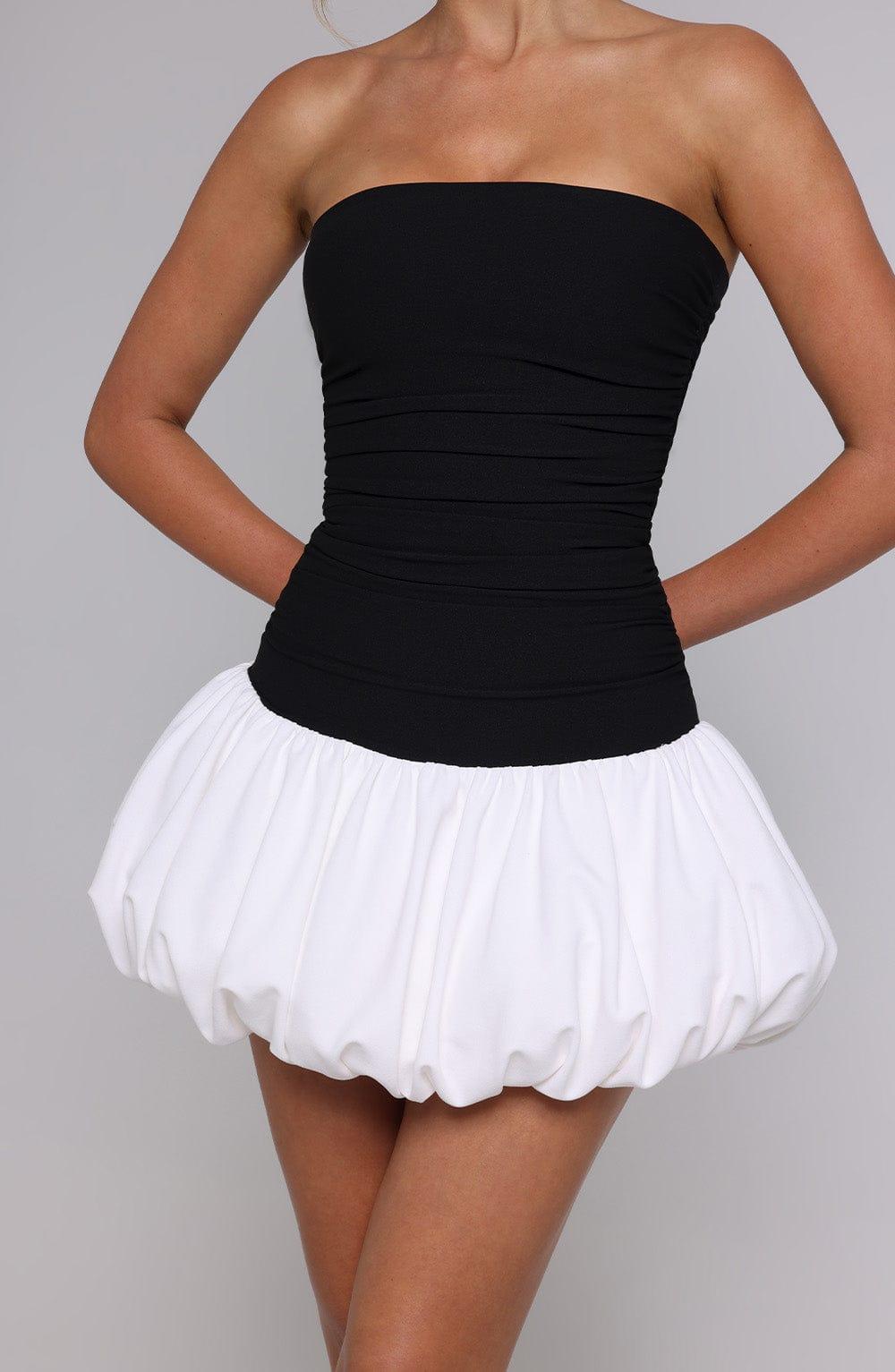 Gemma Mini Dress - Black/White Product Image