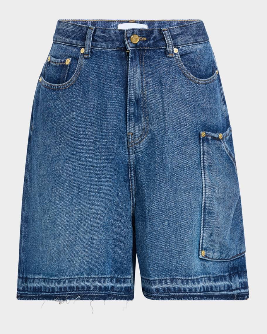 Denim Cargo Shorts Product Image