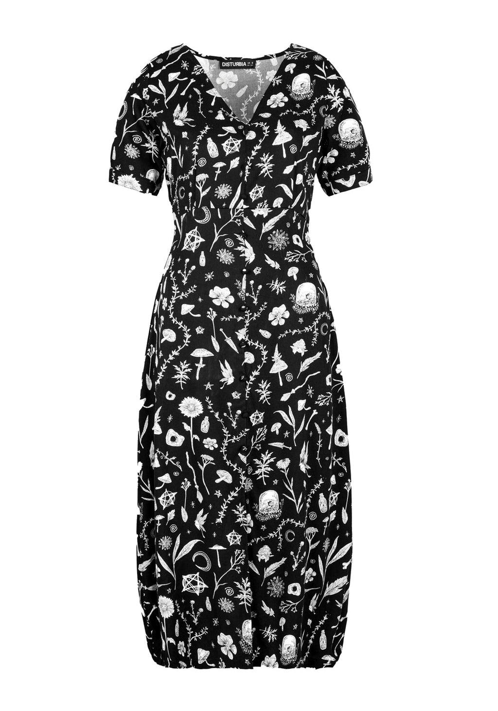 HEDGEWITCH V-NECK MIDI DRESS Product Image