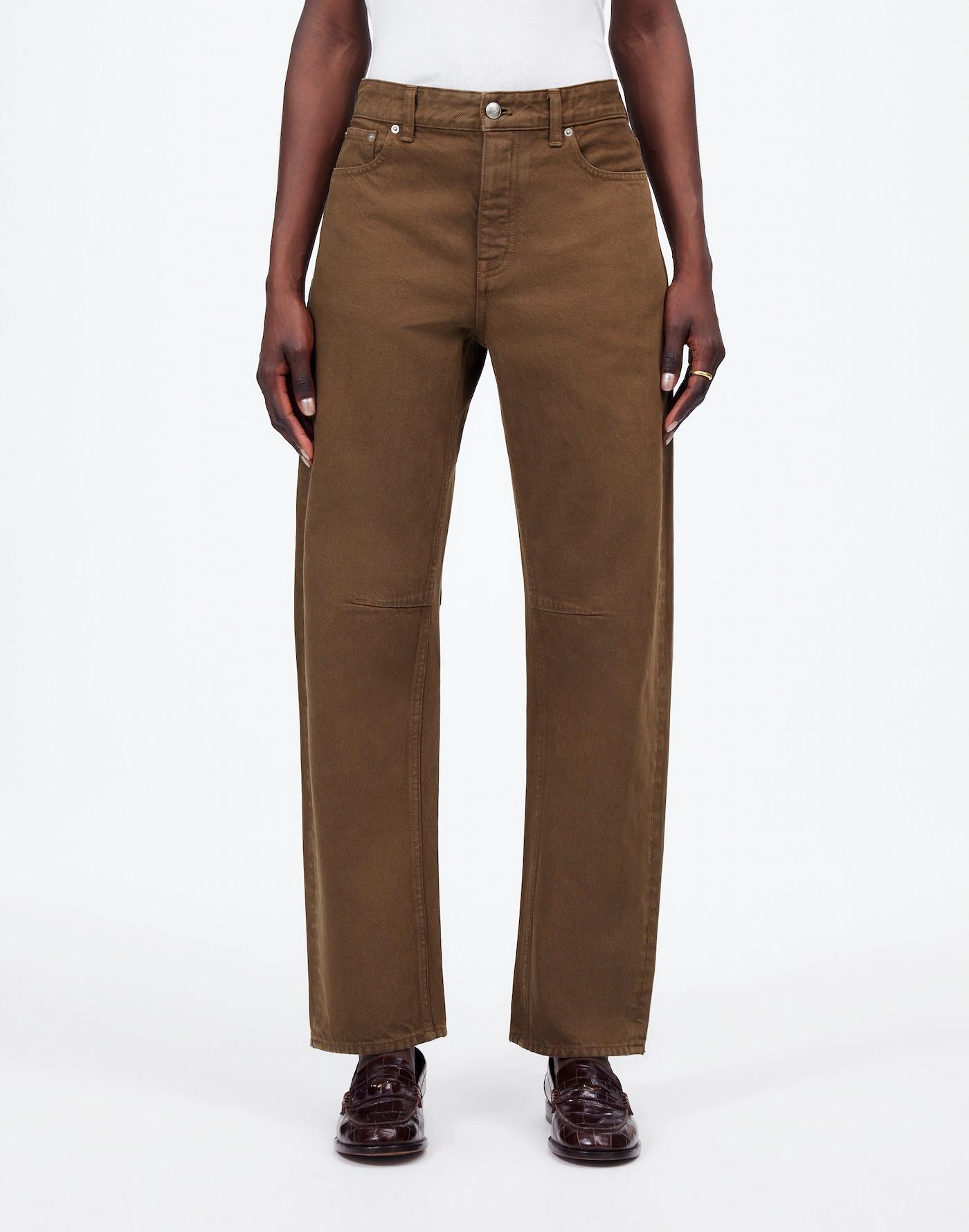 The Petite Darted Barrel-Leg Jean in Garment Dye Product Image