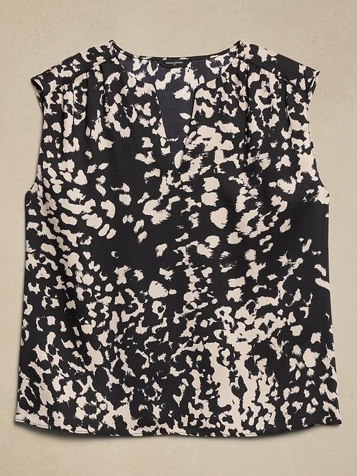 Cap-Sleeve Blouse Product Image