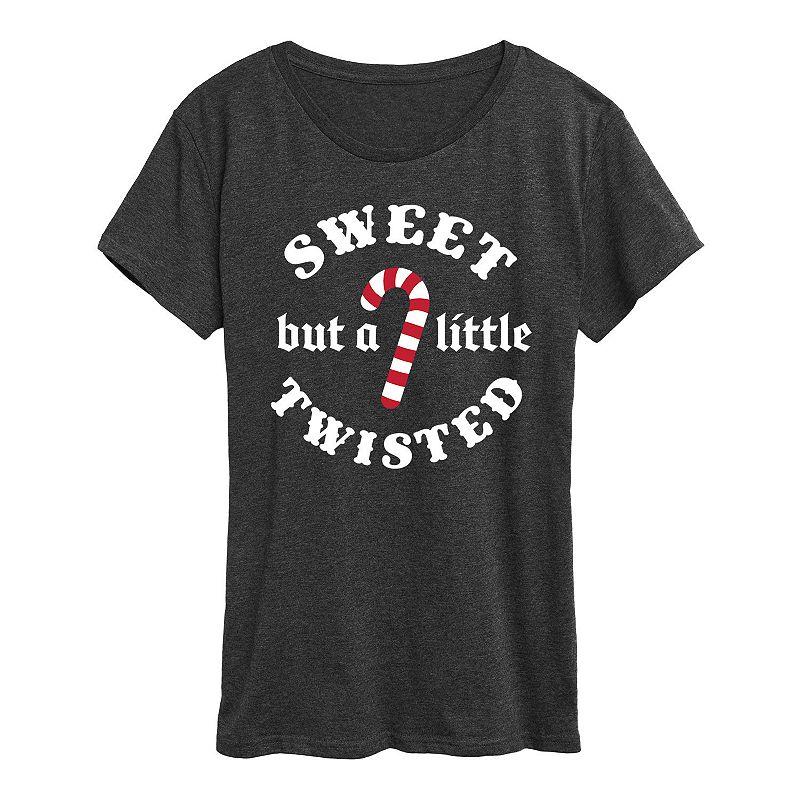 Women's Sweet But A Little Twisted Graphic Tee, Girl's,  Product Image