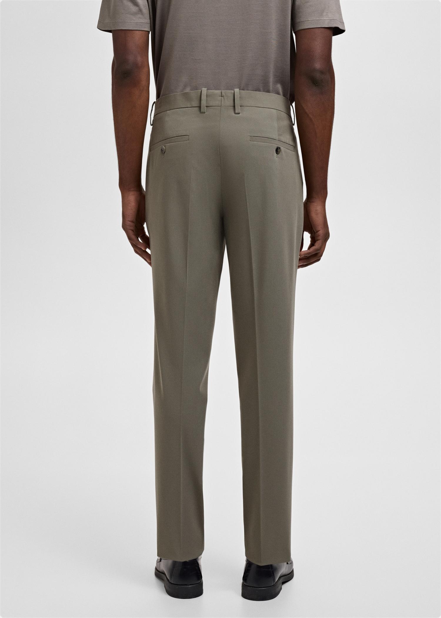 Stretch fabric super slim-fit suit trousers - Men | MANGO USA Product Image