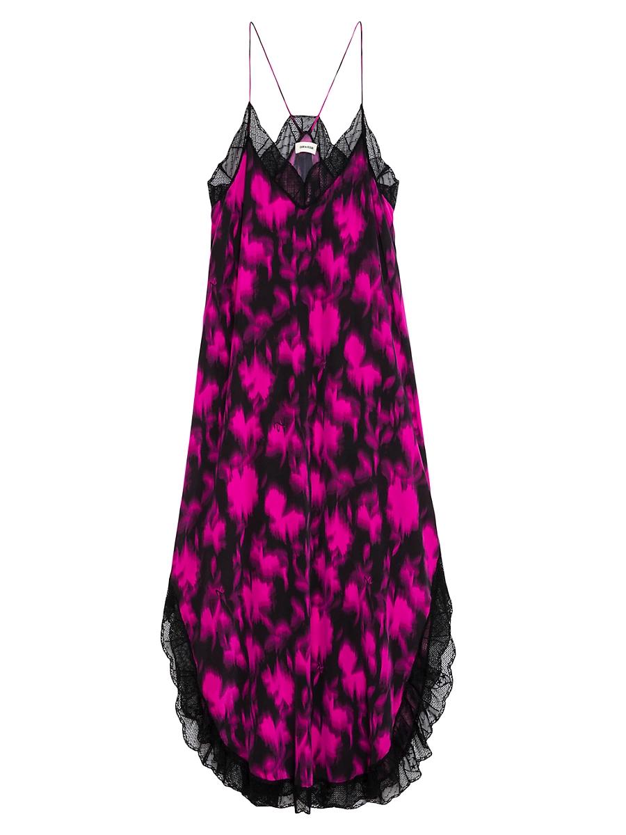 Womens Ristyl Printed Silk Slipdress Product Image