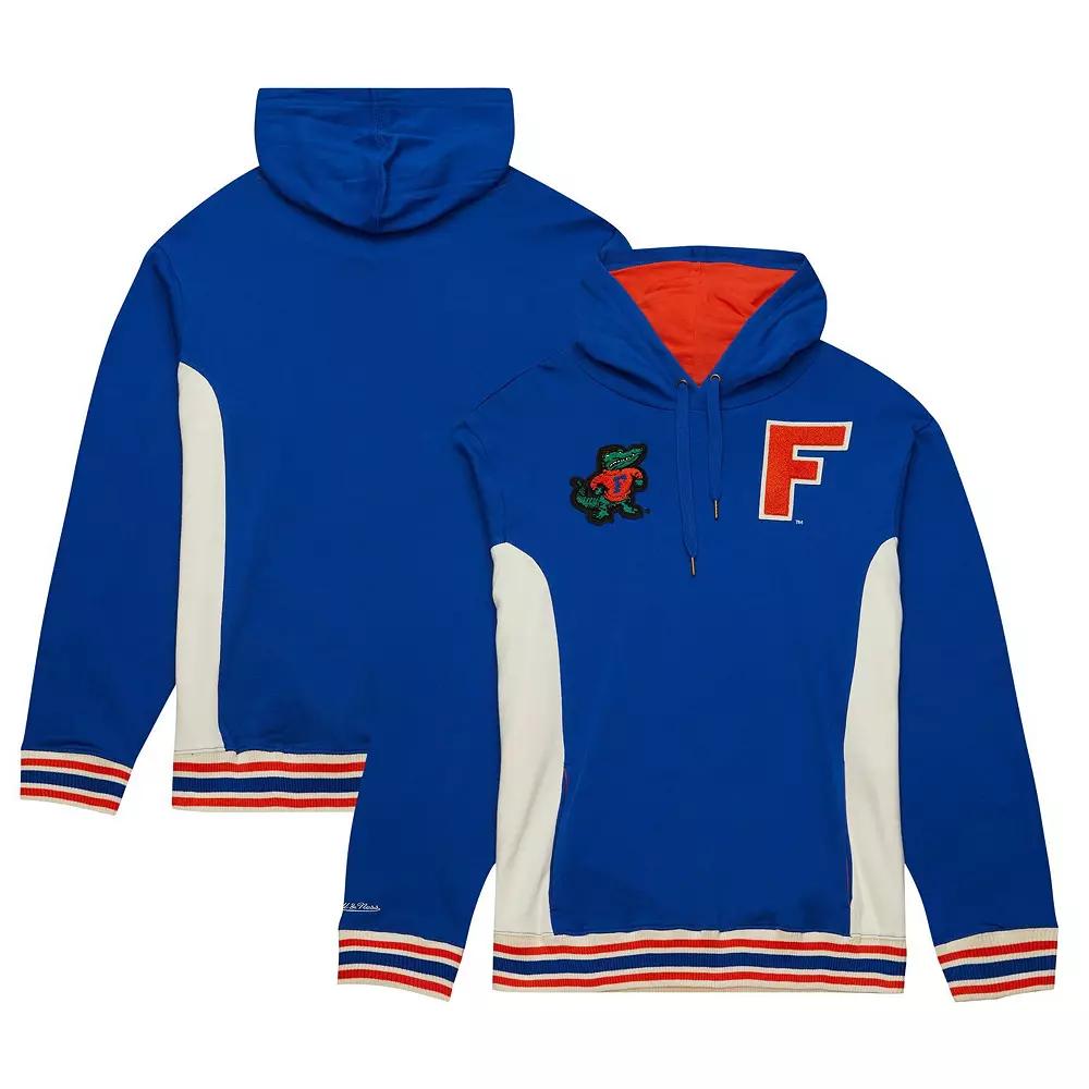 Men's Mitchell & Ness Royal Florida Gators Team Legacy French Terry Pullover Hoodie,  Product Image