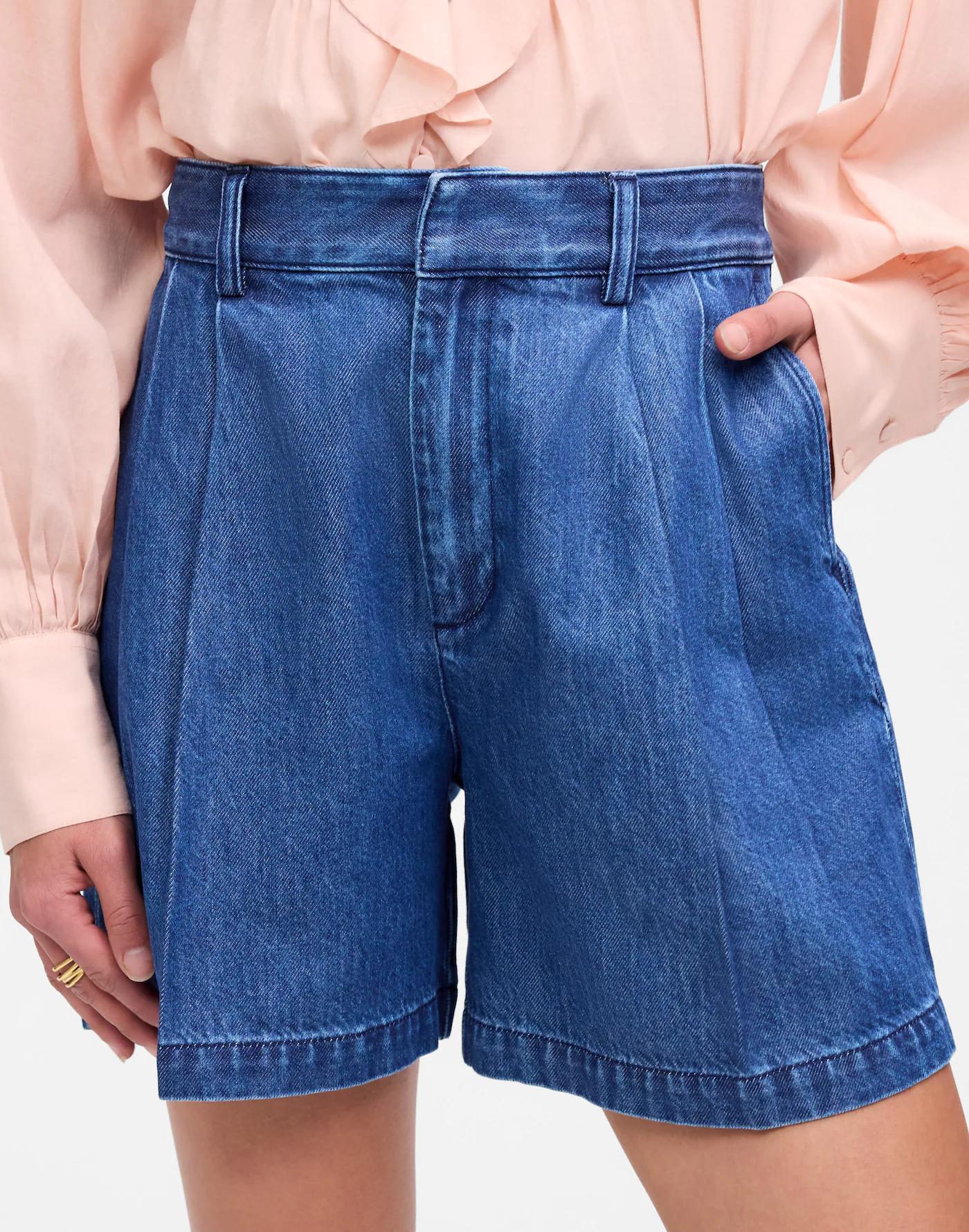 The Harlow Superwide Jean Short: Airy Denim Edition Product Image
