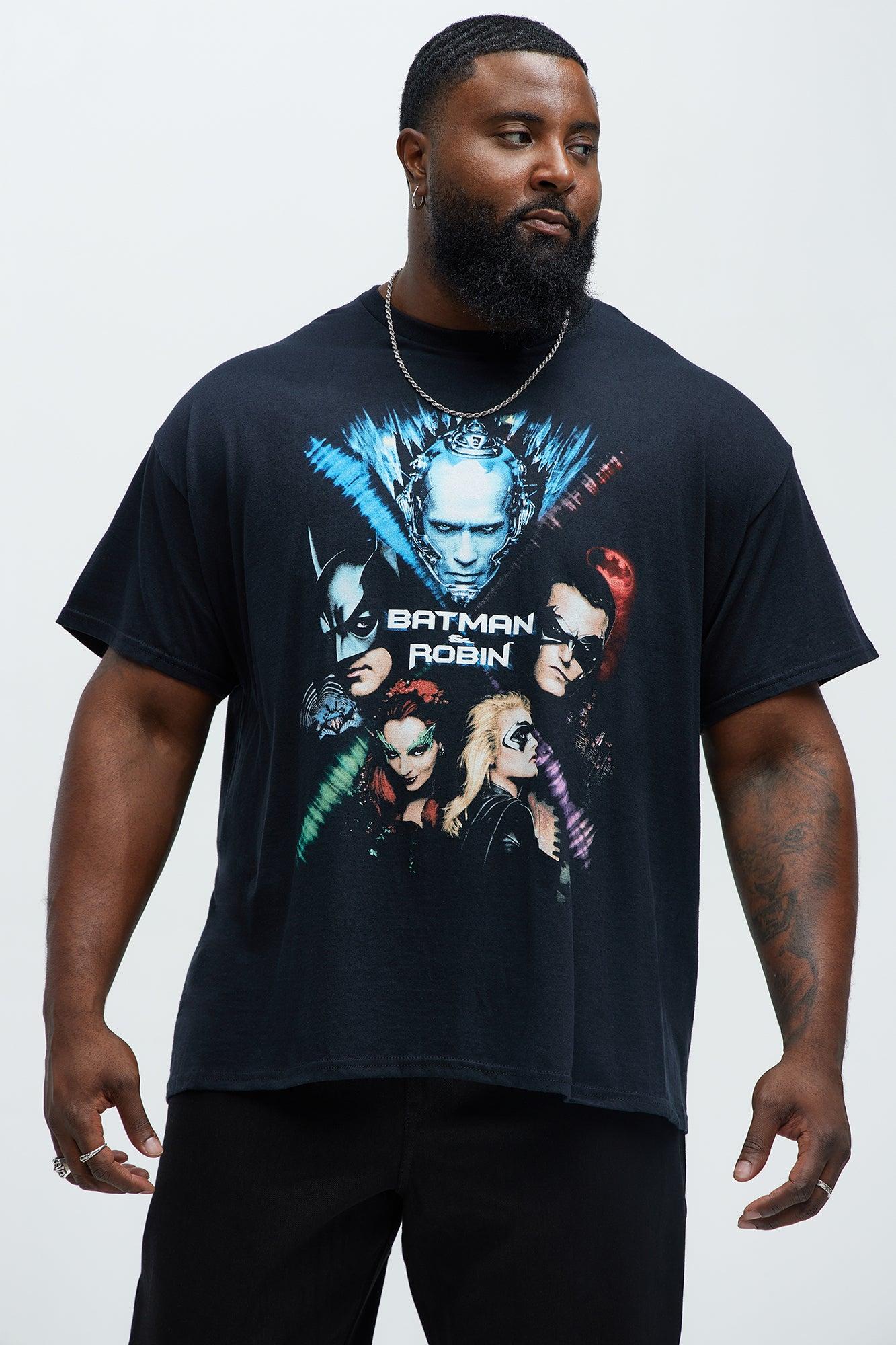 Batman & Robin Poster Short Sleeve Tee - Black Product Image