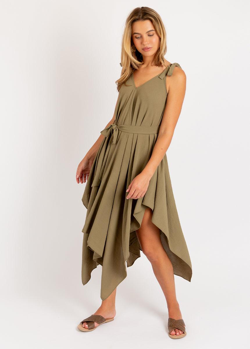 Ellio Dress in Olive Ash Female Product Image
