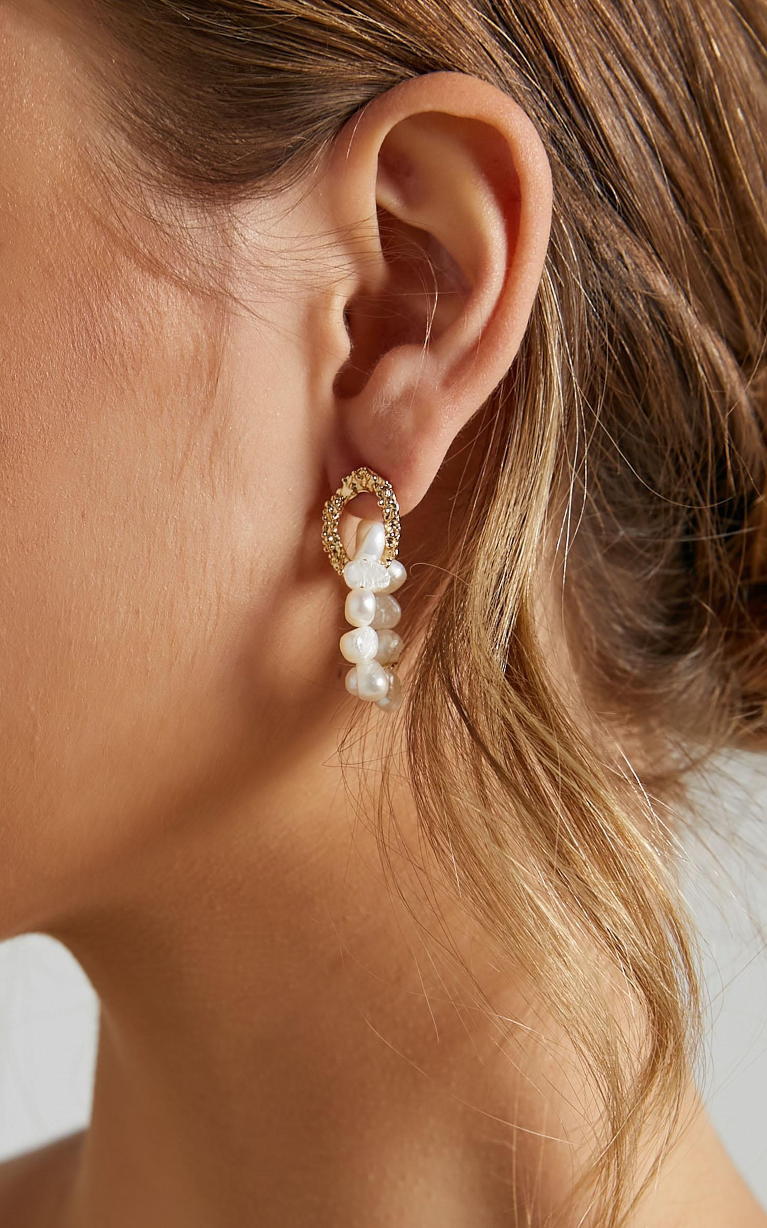More Than Words Earrings in Pearl Product Image