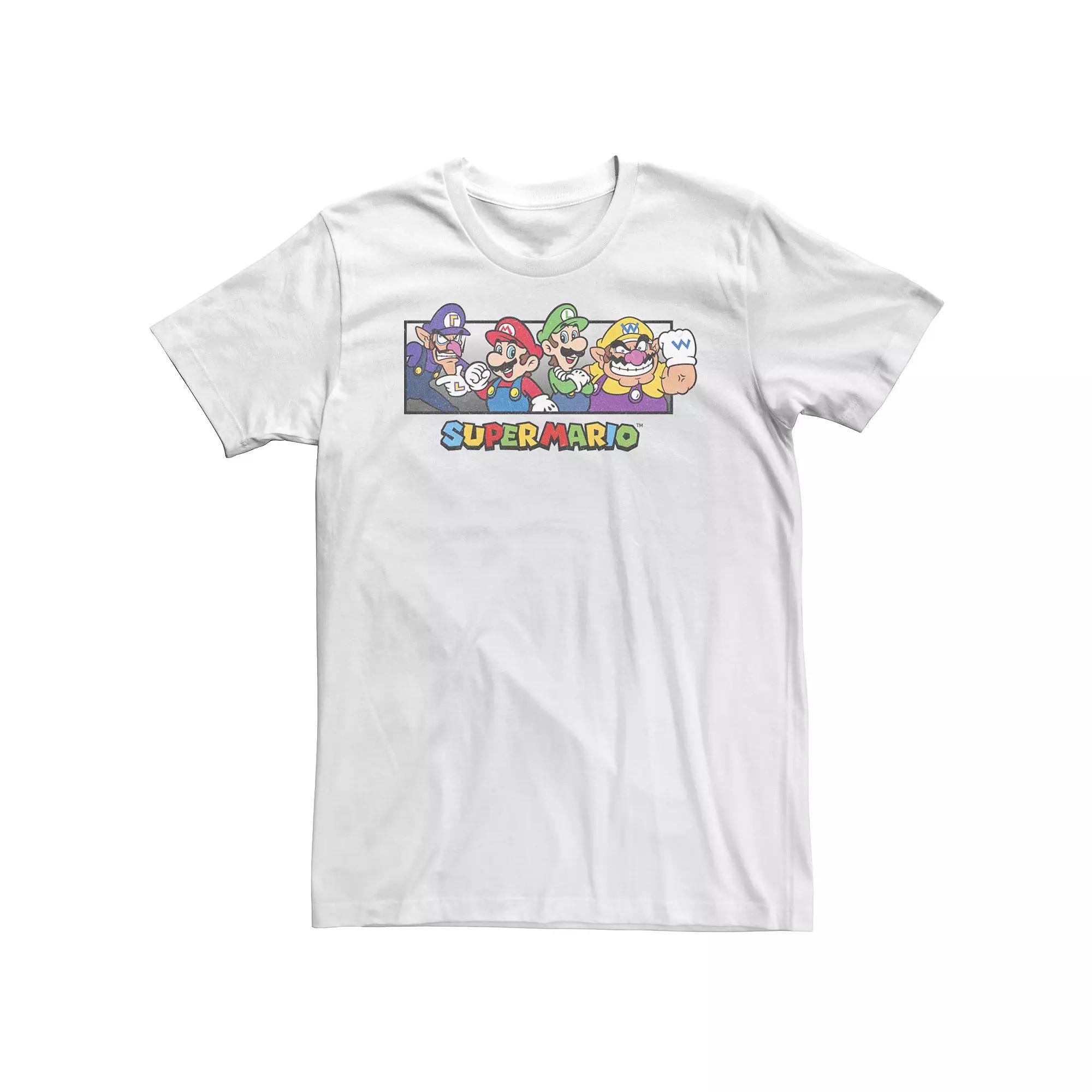 Big & Tall Super Mario Bros. Character Collage Portrait Tee, Men's,  Product Image