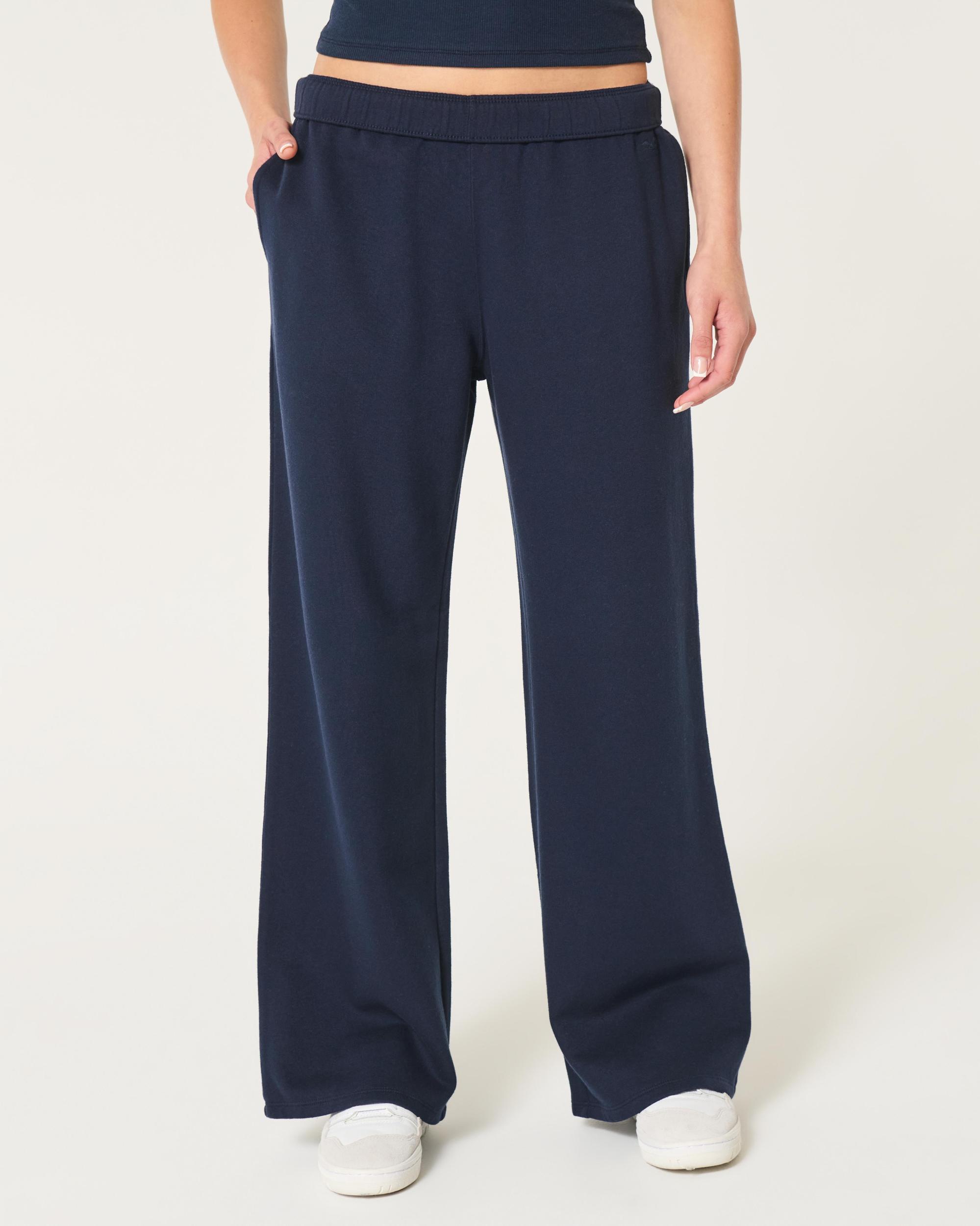 Hollister Feel Good Fleece Wide-Leg Pants Product Image