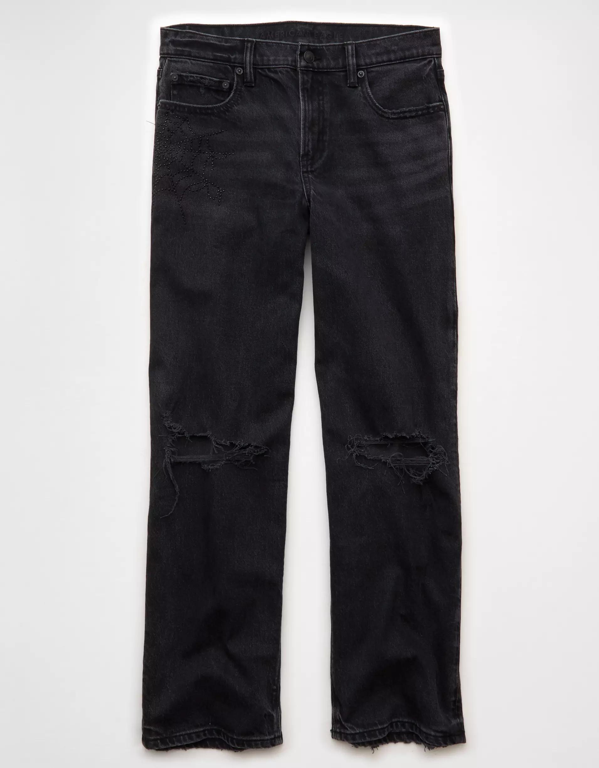 AE Stretch High-Waisted Stovepipe Jean Product Image