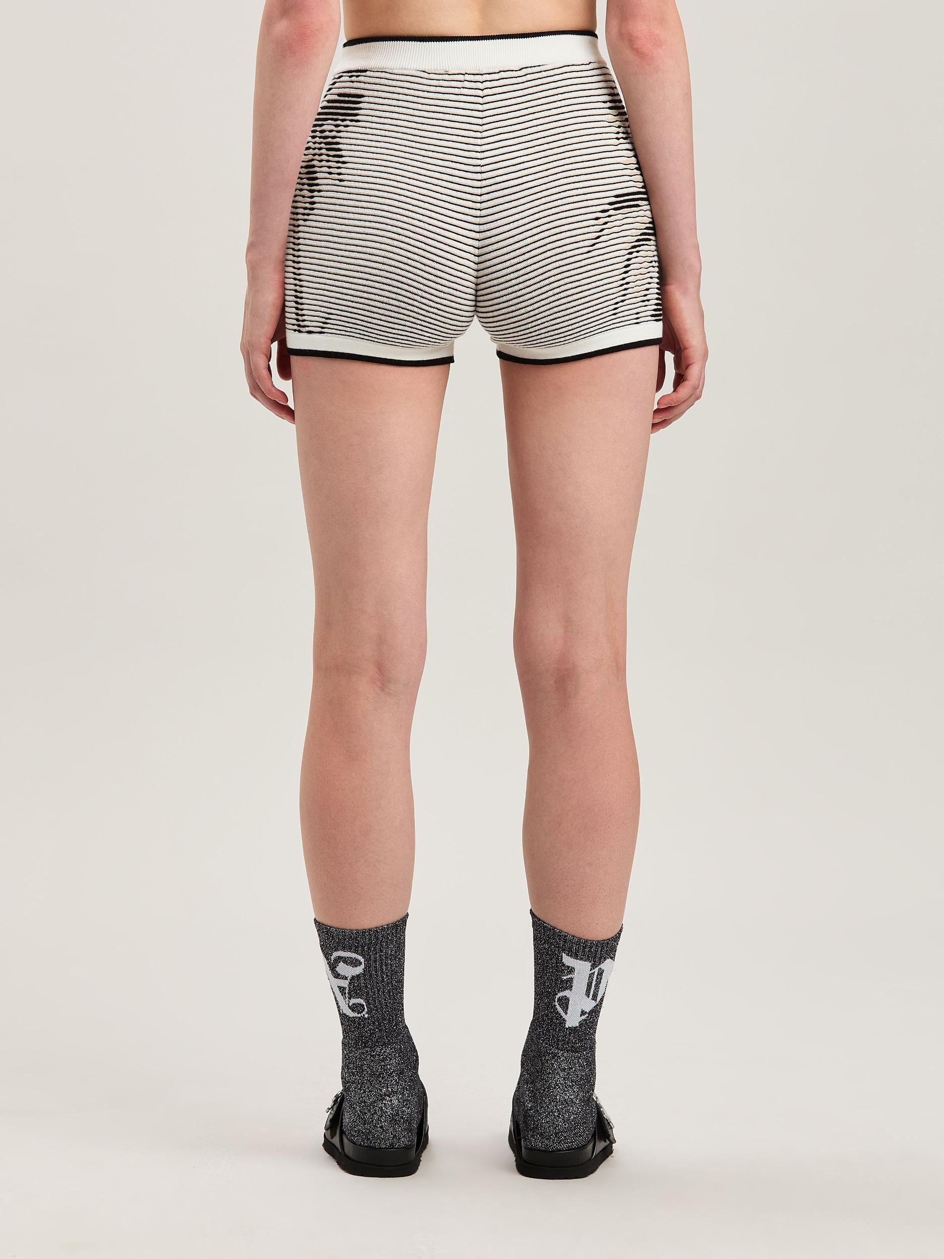 PALMS JACQUARD KNIT SHORTS OFF WHITE - B Product Image
