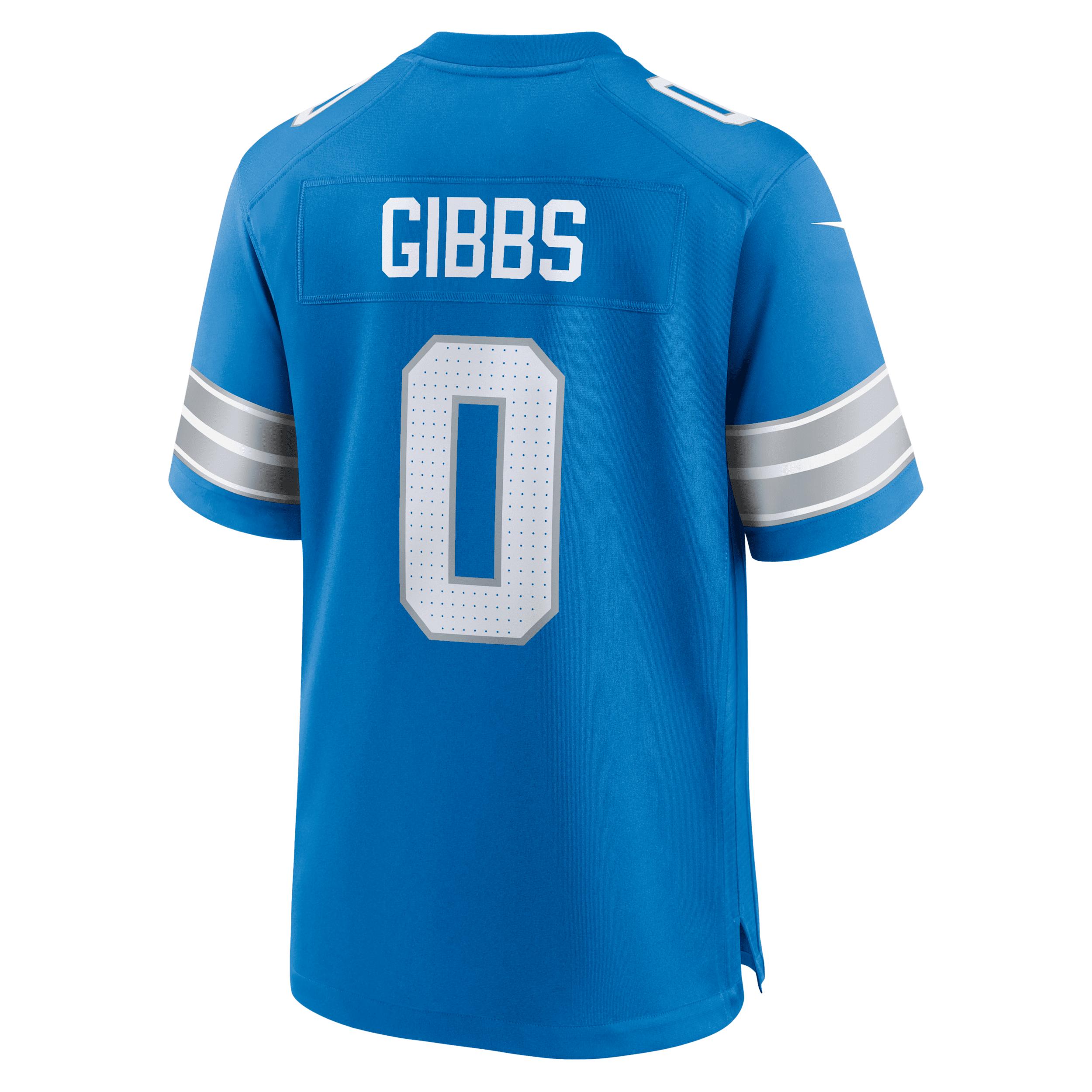 Jahmyr Gibbs Detroit Lions Nike Mens NFL Game Jersey | 67NM0B9K9JF-DEC Product Image