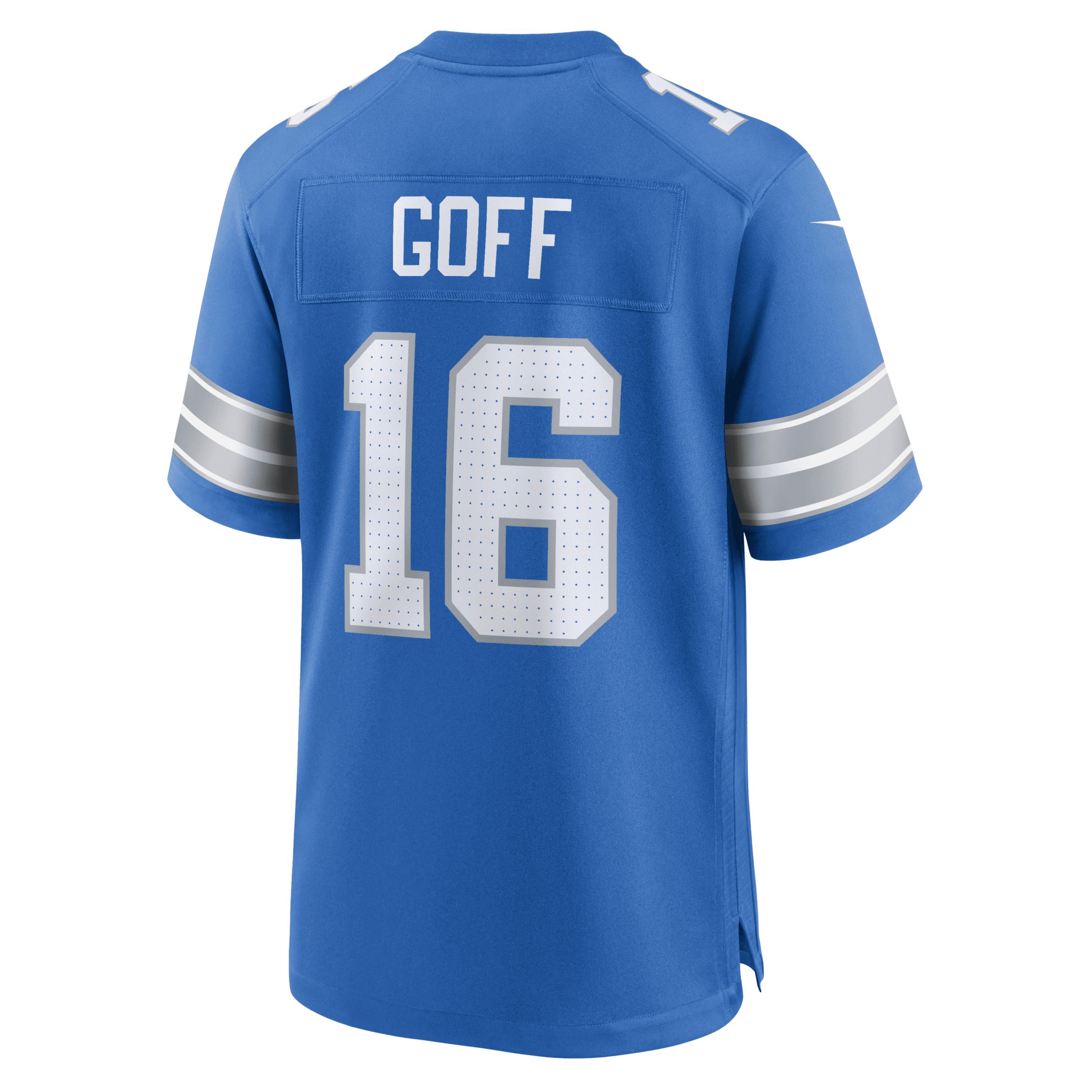 Jared Goff Detroit Lions Nike Mens NFL Game Football Jersey | 67NM0B9K9JF-DED Product Image