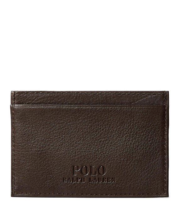 Polo Ralph Lauren Slim Pebbled Leather Card Case Product Image