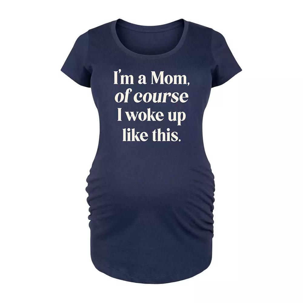 Maternity Super Wife Super Mom Super Tired Graphic Tee, Women's,  Product Image