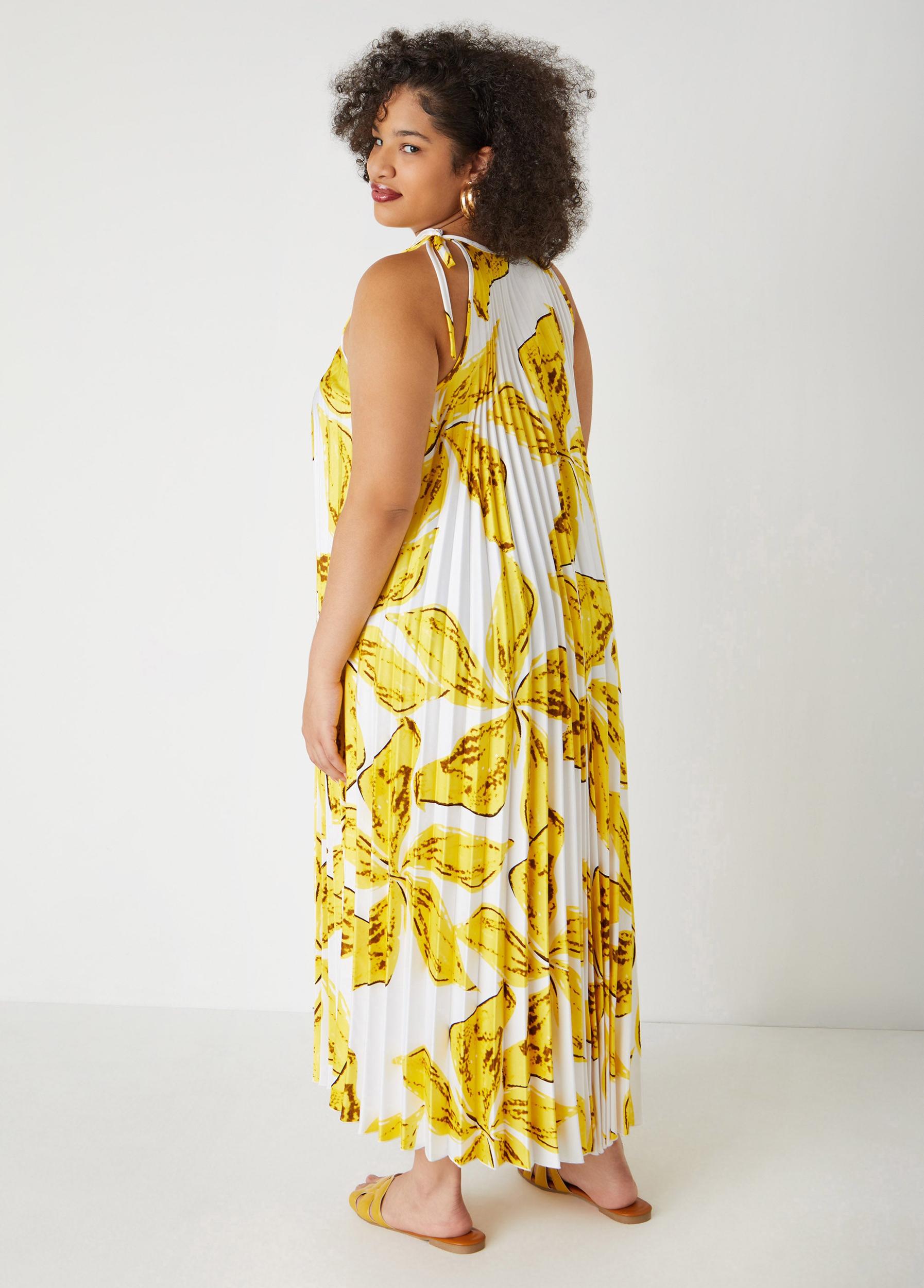 Floral Pleated Maxi Dress Product Image