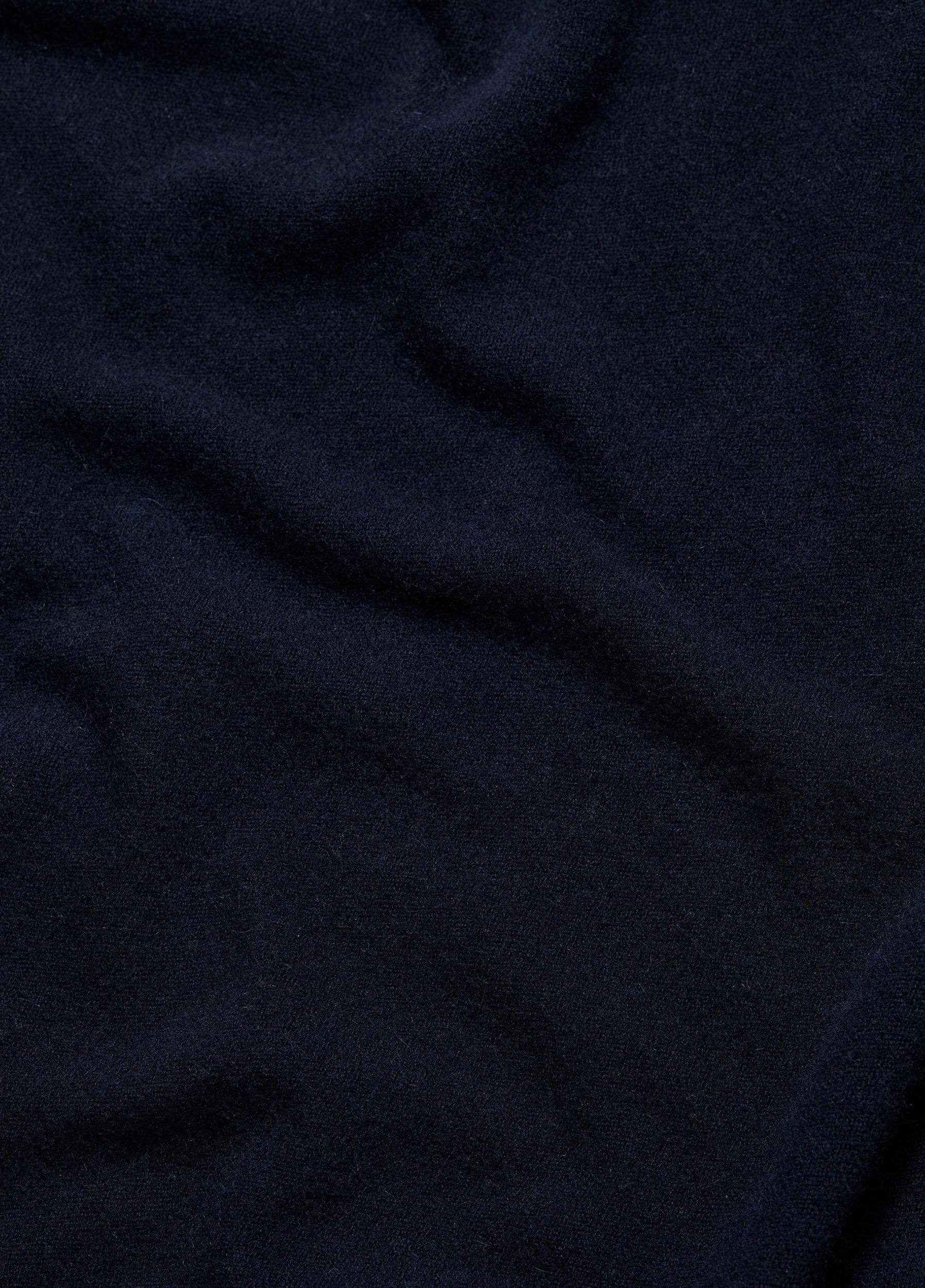 Reverse-Jersey Cashmere Boat-Neck Poncho Product Image