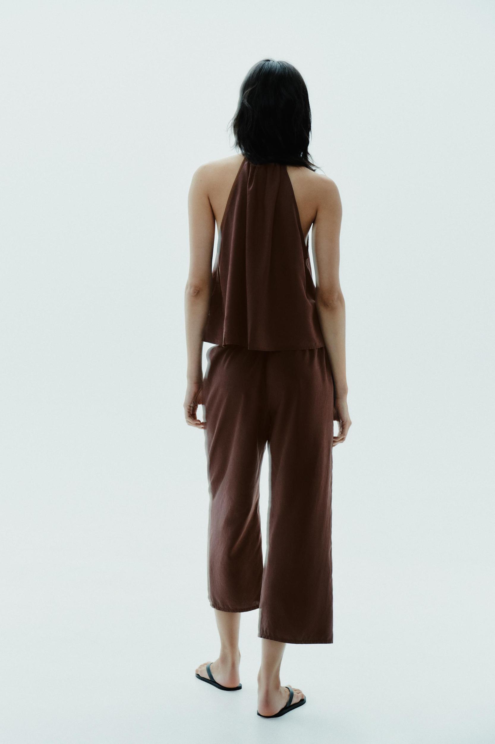 FLOWY CROP PANTS Product Image