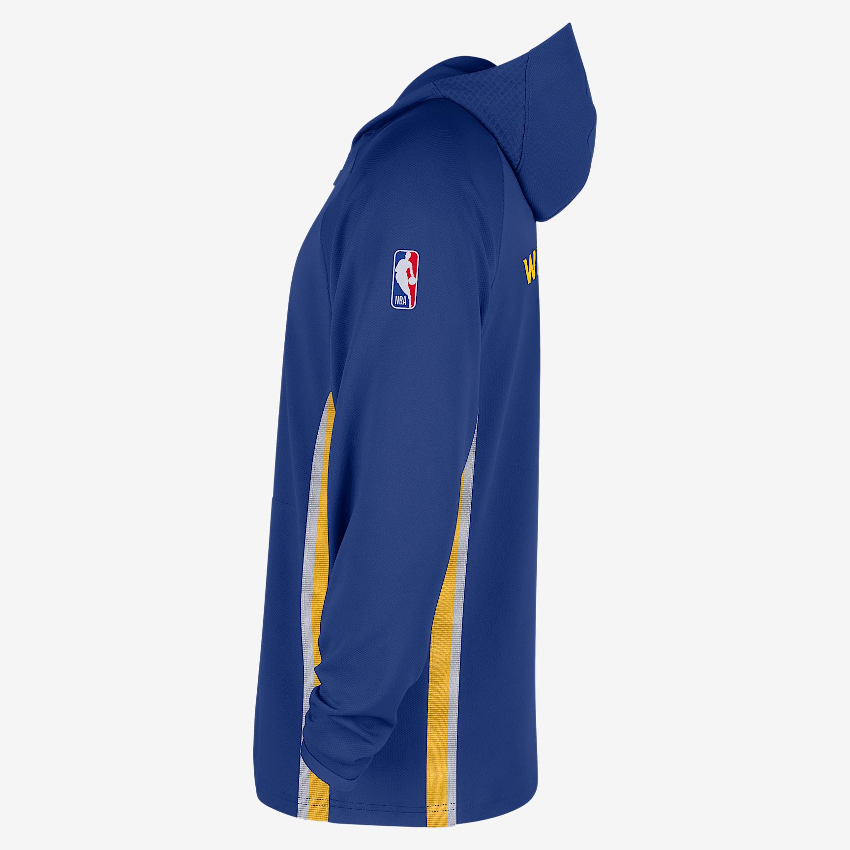 Golden State Warriors Zoned Nike Men's Dri-FIT NBA 1/4-Zip Hoodie Product Image