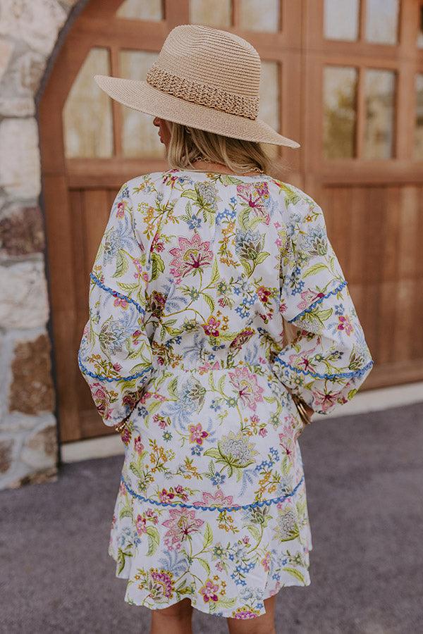 French Garden Floral Mini Dress Product Image