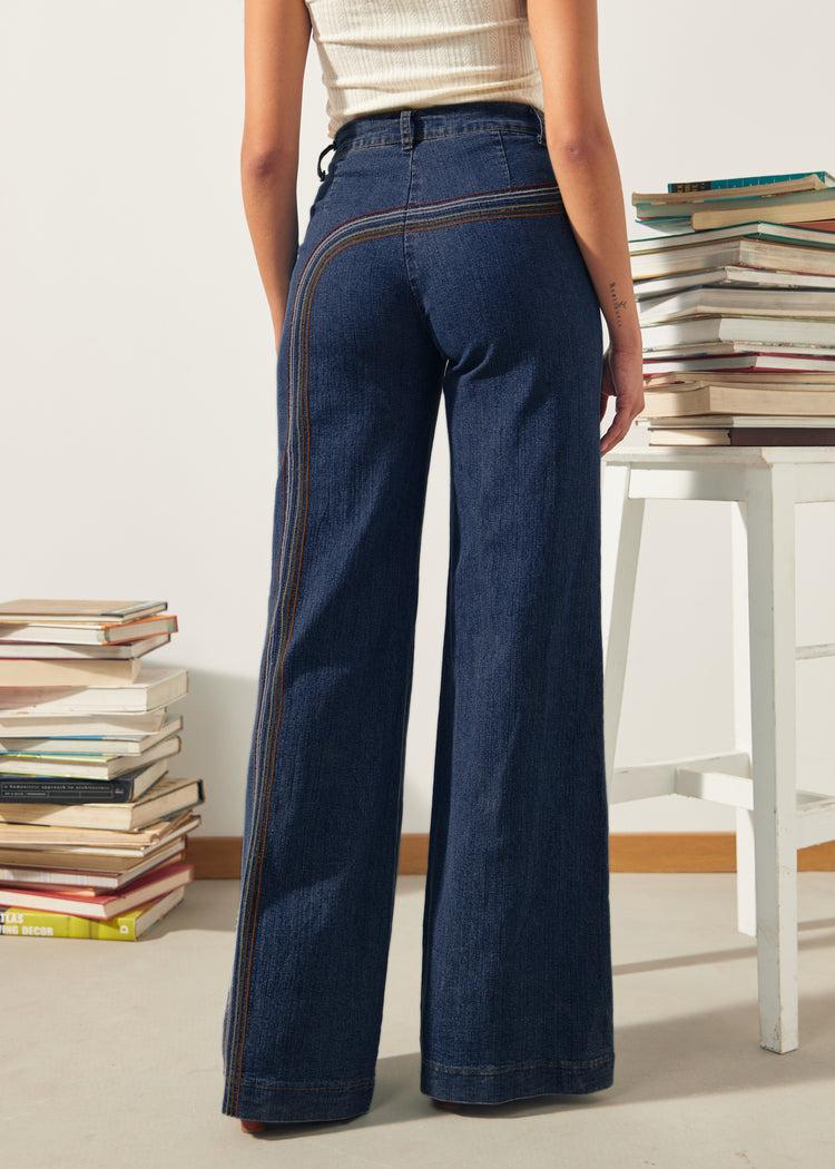 Rainbow With Me Wide-Leg Jeans Product Image