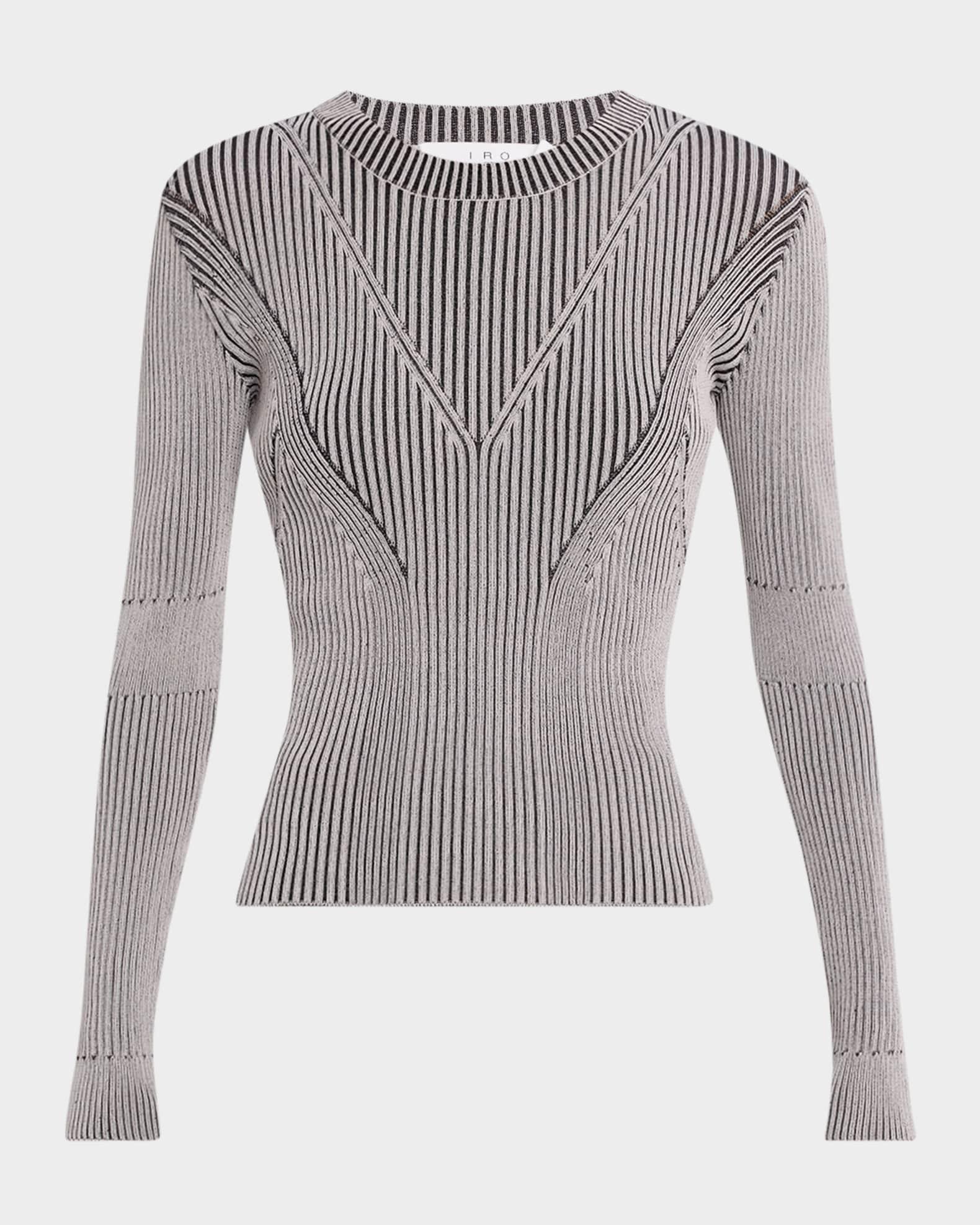 Cleona Long-Sleeve Ribbed Top Product Image