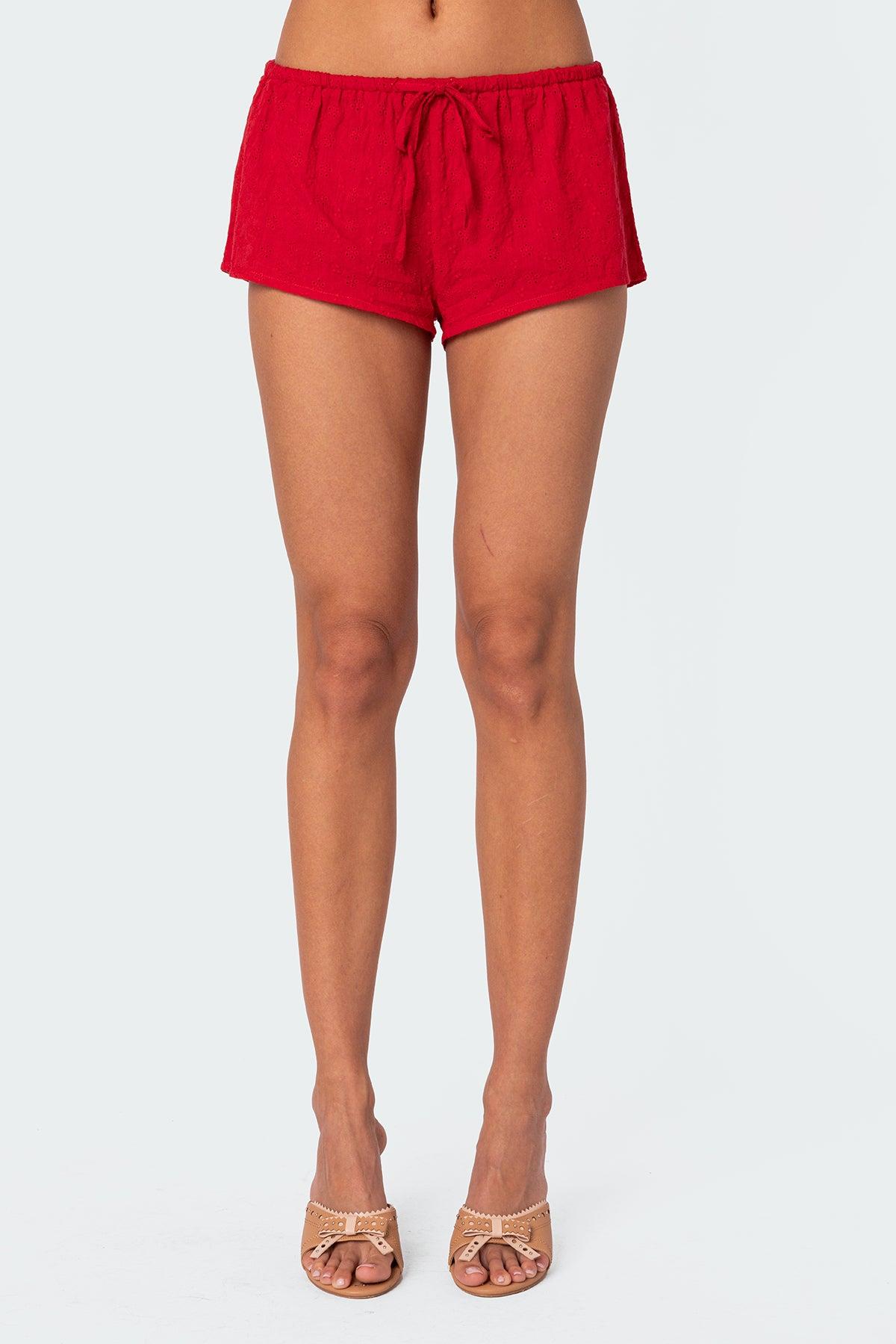 Cayenne Eyelet Micro Shorts Product Image