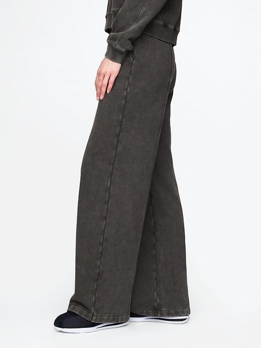 Heavyweight French Terry Seamed Wide-Leg Sweatpants Product Image