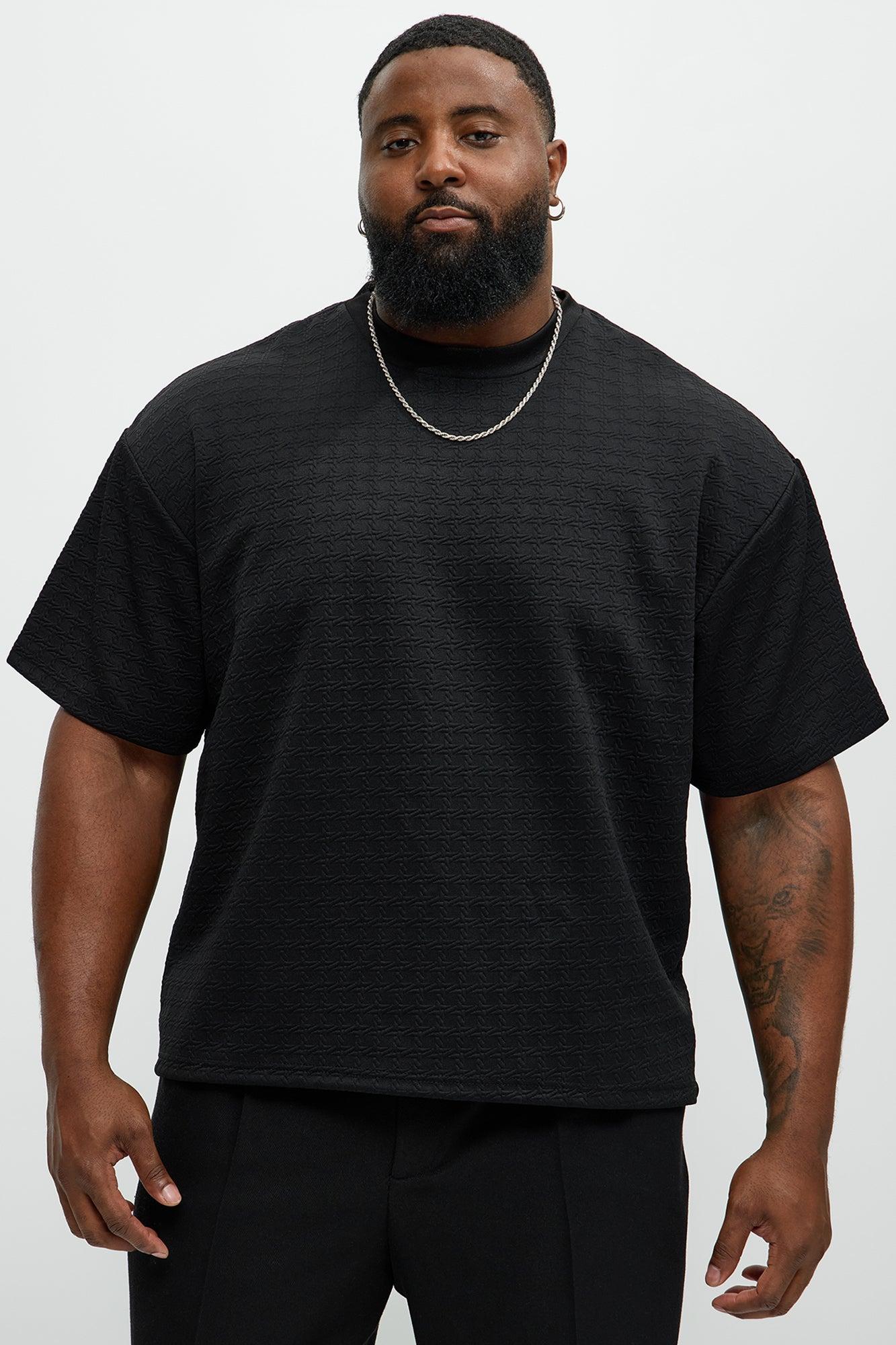 8 AM Textured Short Sleeve Tee - Black Product Image