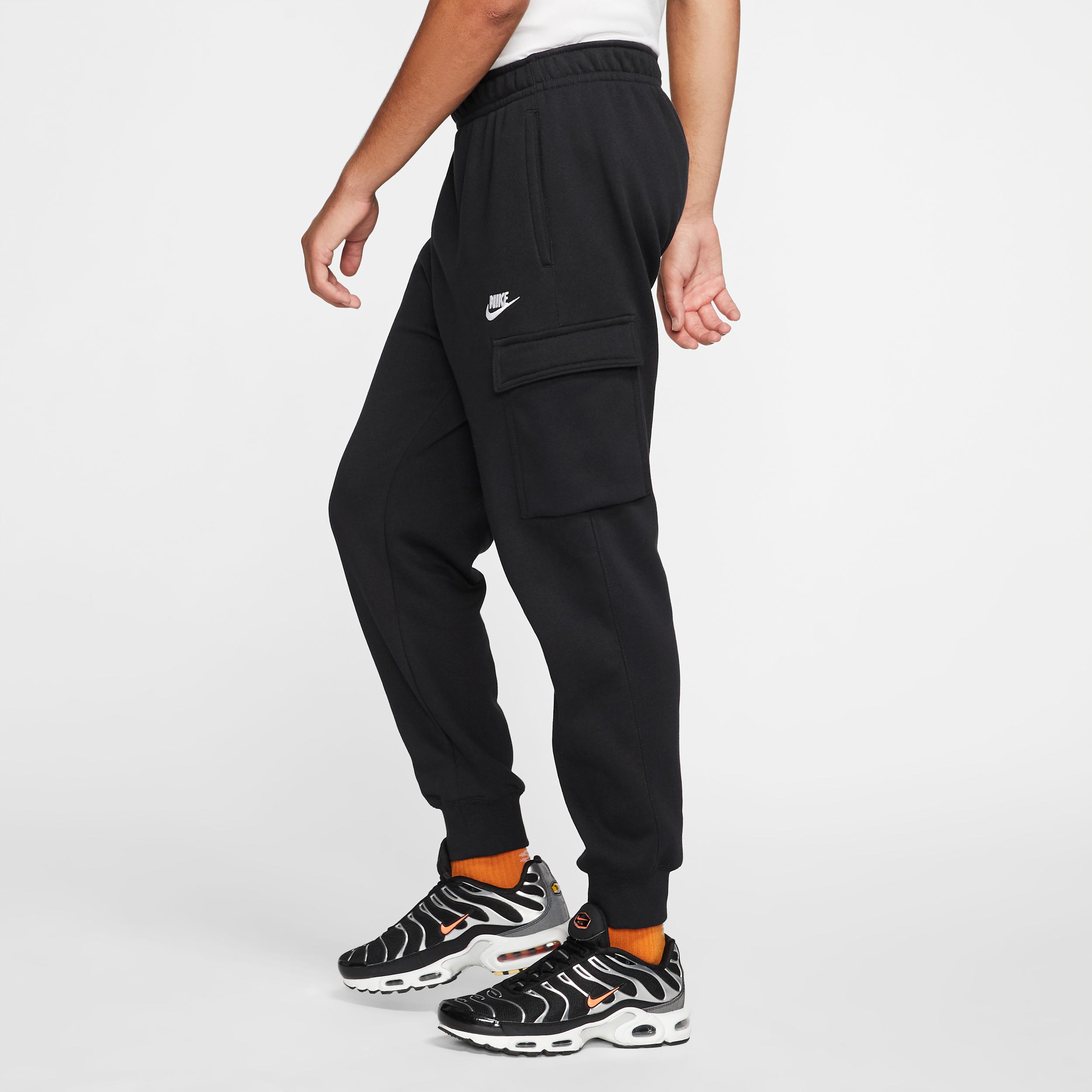 Mens Nike Sportswear Club Fleece Cargo Pants | CD3129-010 Product Image