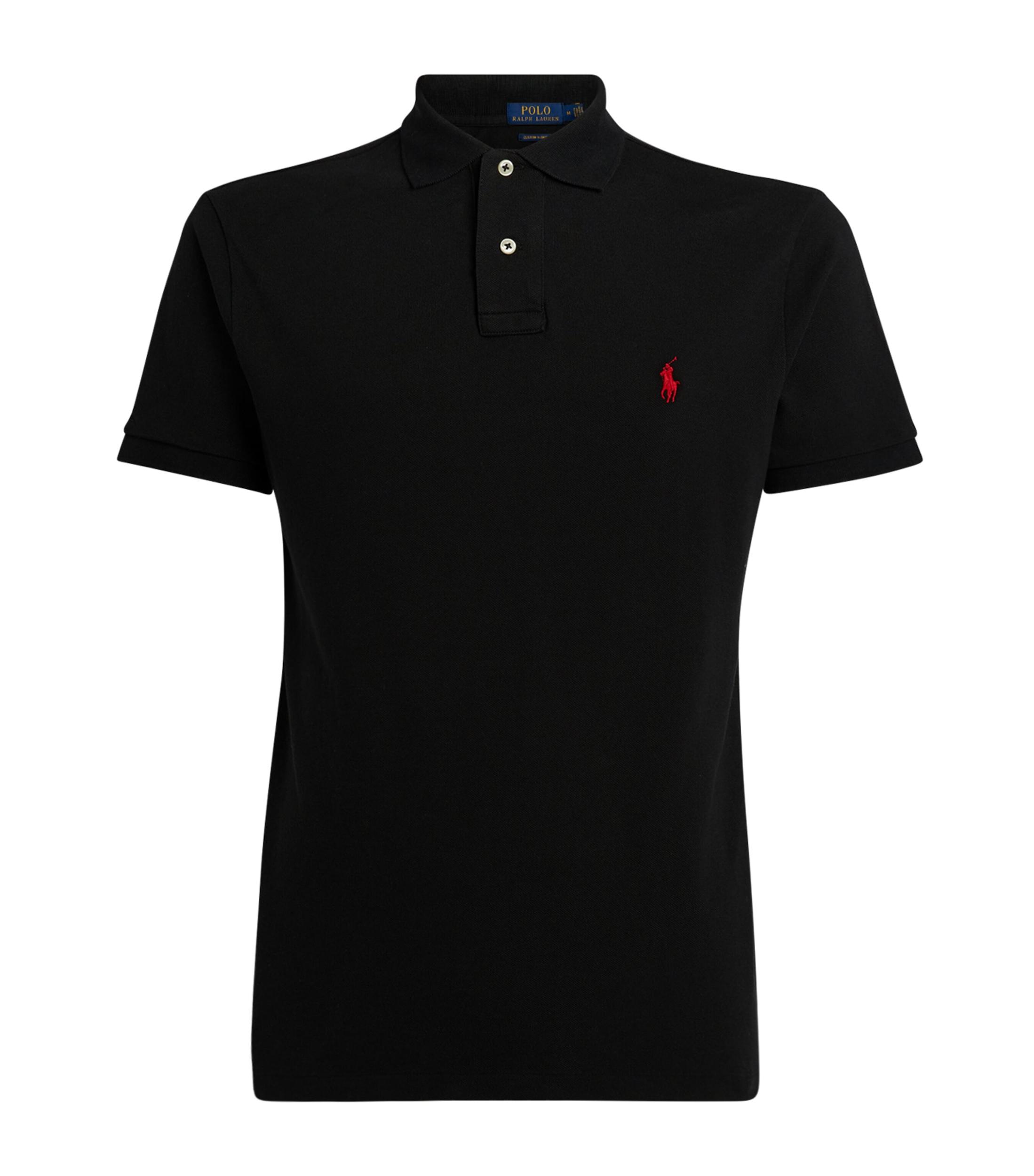 POLO RALPH LAUREN Embroidered-logo Polo Shirt In Black Product Image
