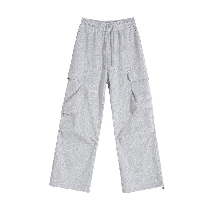 RT No. 11517 GRAY WIDE STRAIGHT SWEATPANTS Product Image