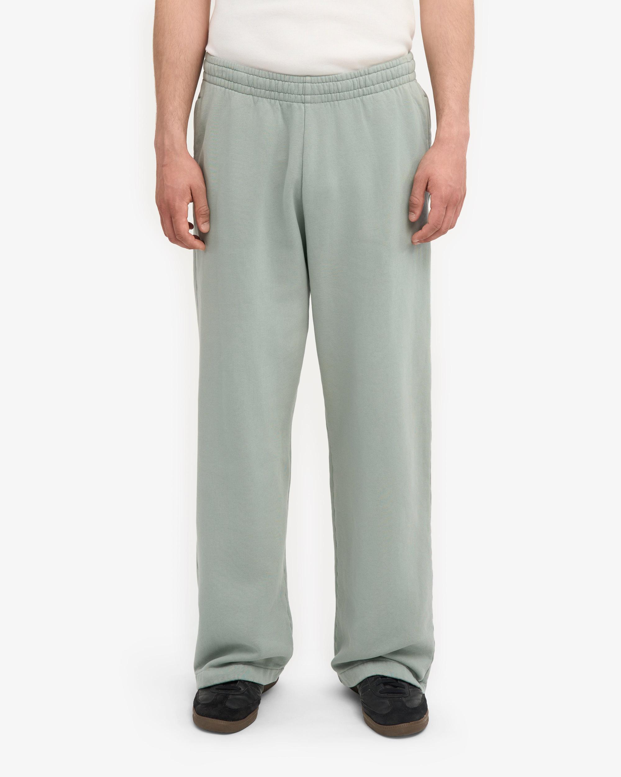 Organic Straight Leg Sweatpants - Steel Blue Product Image