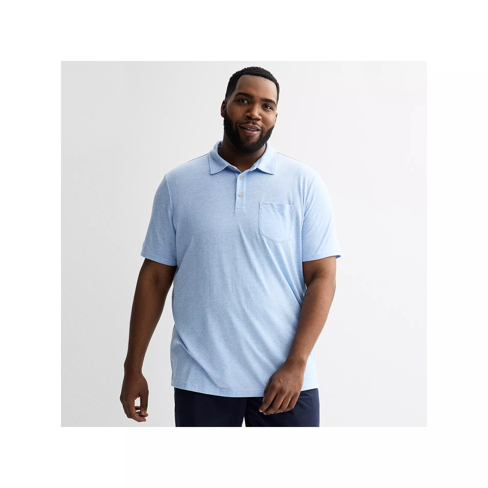 Big & Tall Sonoma Goods For Life® The Super Soft Polo, Men's, Size: 4XB, Blue Grey Product Image