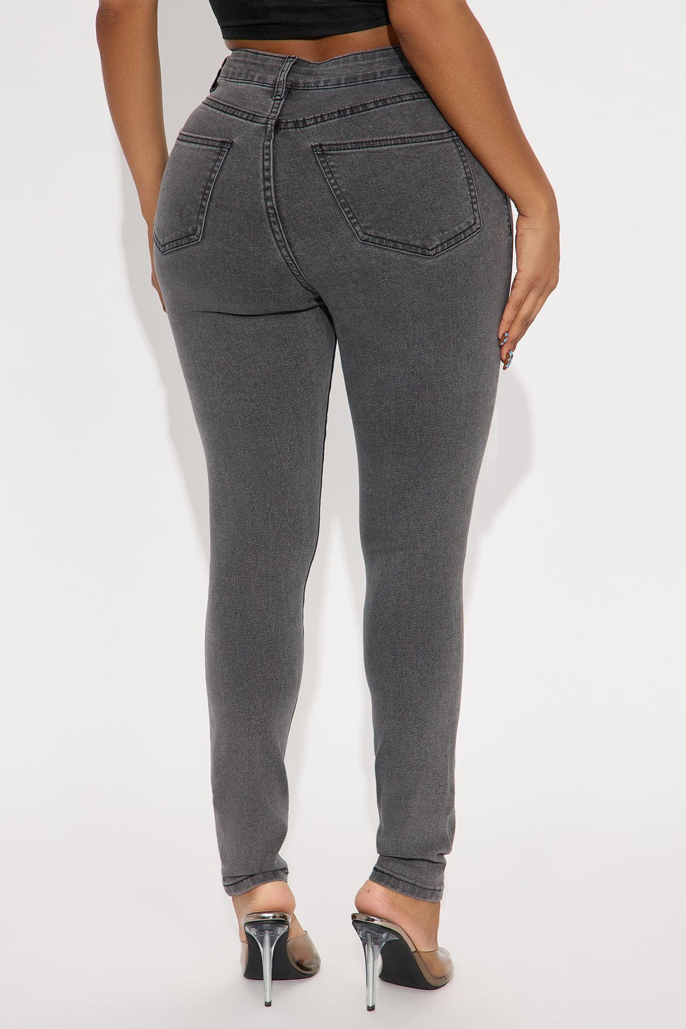 In The Black Skinny Jeans - Charcoal Female Product Image