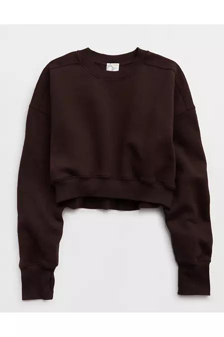 OFFLINE By Aerie Cloud Fleece Cropped Crewneck Sweatshirt Women's Product Image