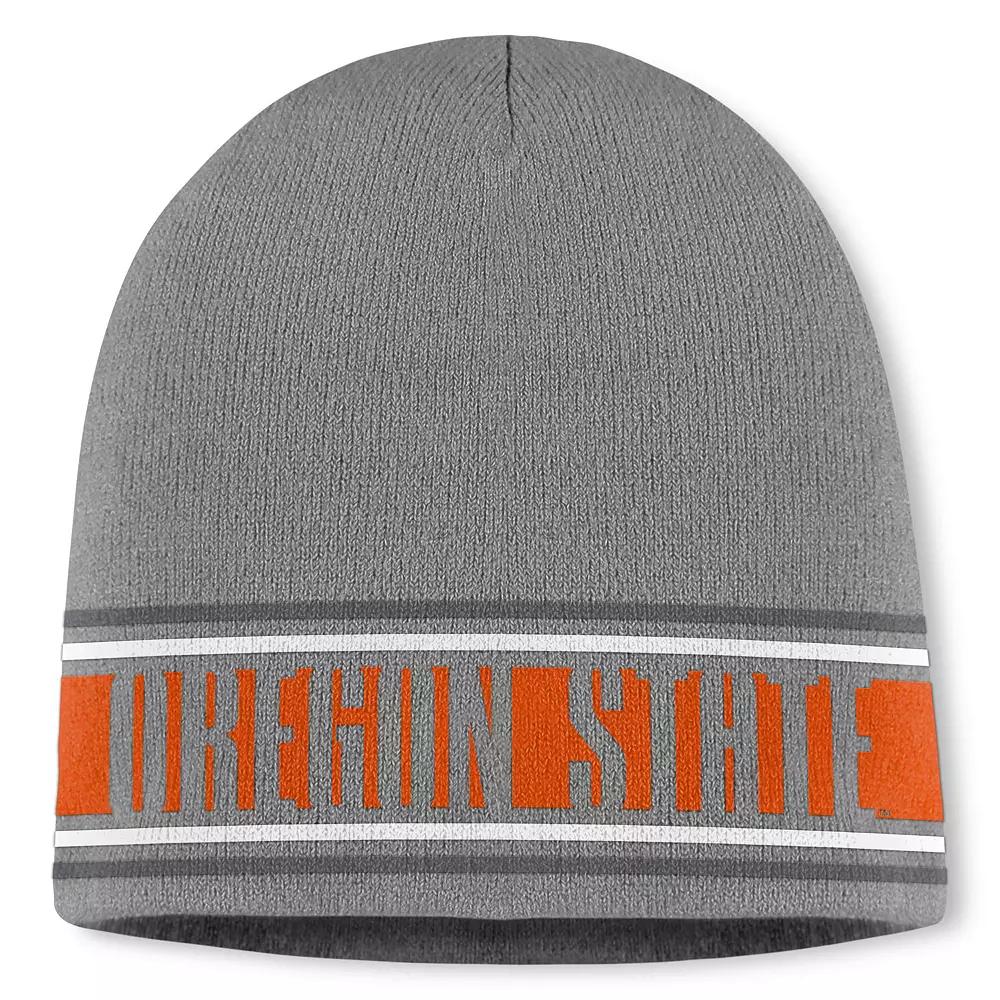 Men's Top of the World Gray Oregon State Beavers Jace Knit Beanie, Grey Product Image