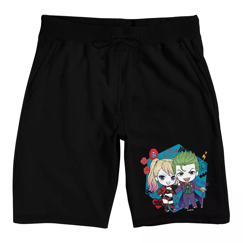 Men's Harley Quinn Chibi Pajama Shorts,  Product Image