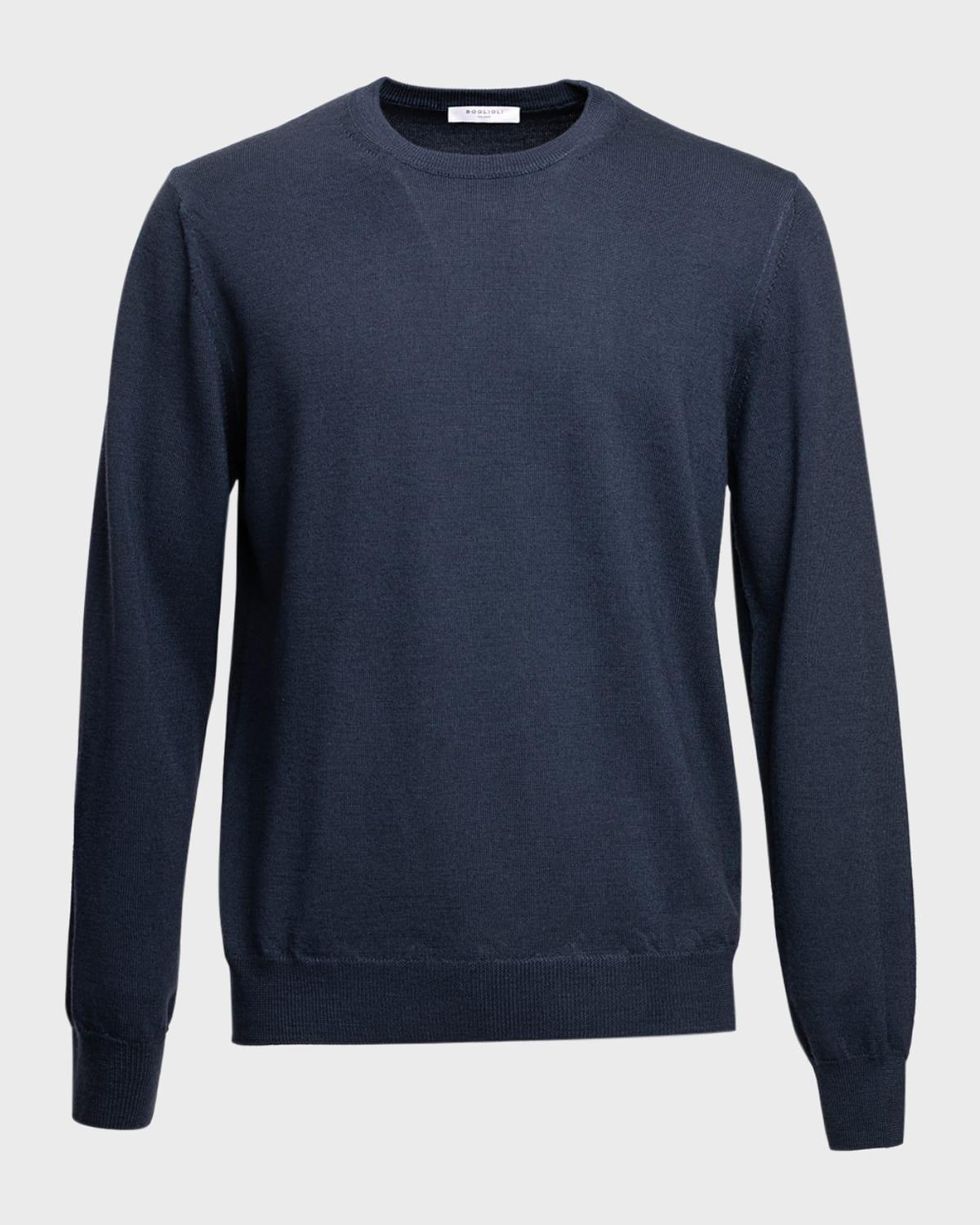 Mens Garment-Dyed Wool Sweater Product Image