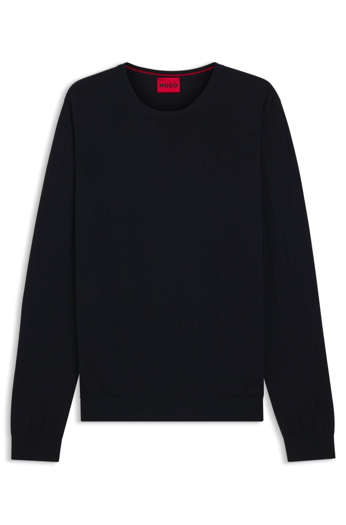 Virgin-wool sweater with embroidered logo Product Image
