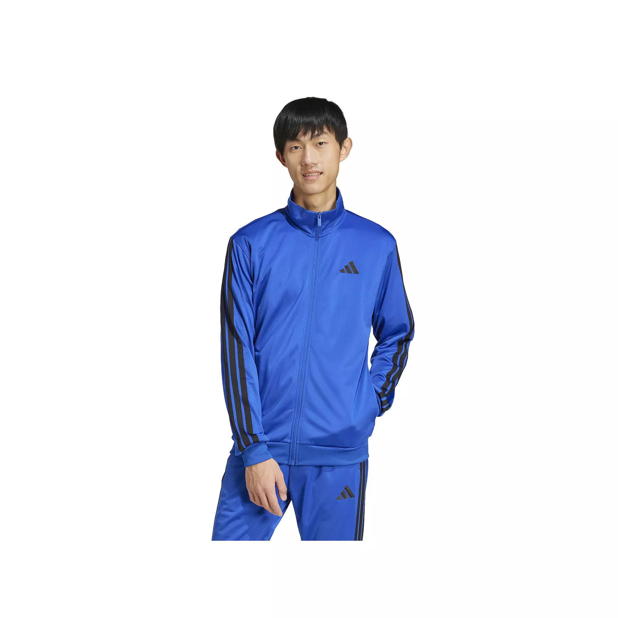 Men's adidas 3-Stripes Tricot Regular Sportswear Track Jacket,  Product Image