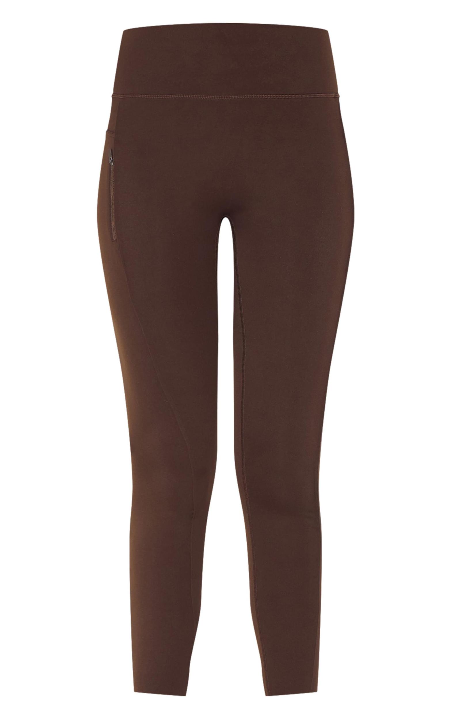 Espresso Sculpt Side Pocket Gym Leggings Product Image