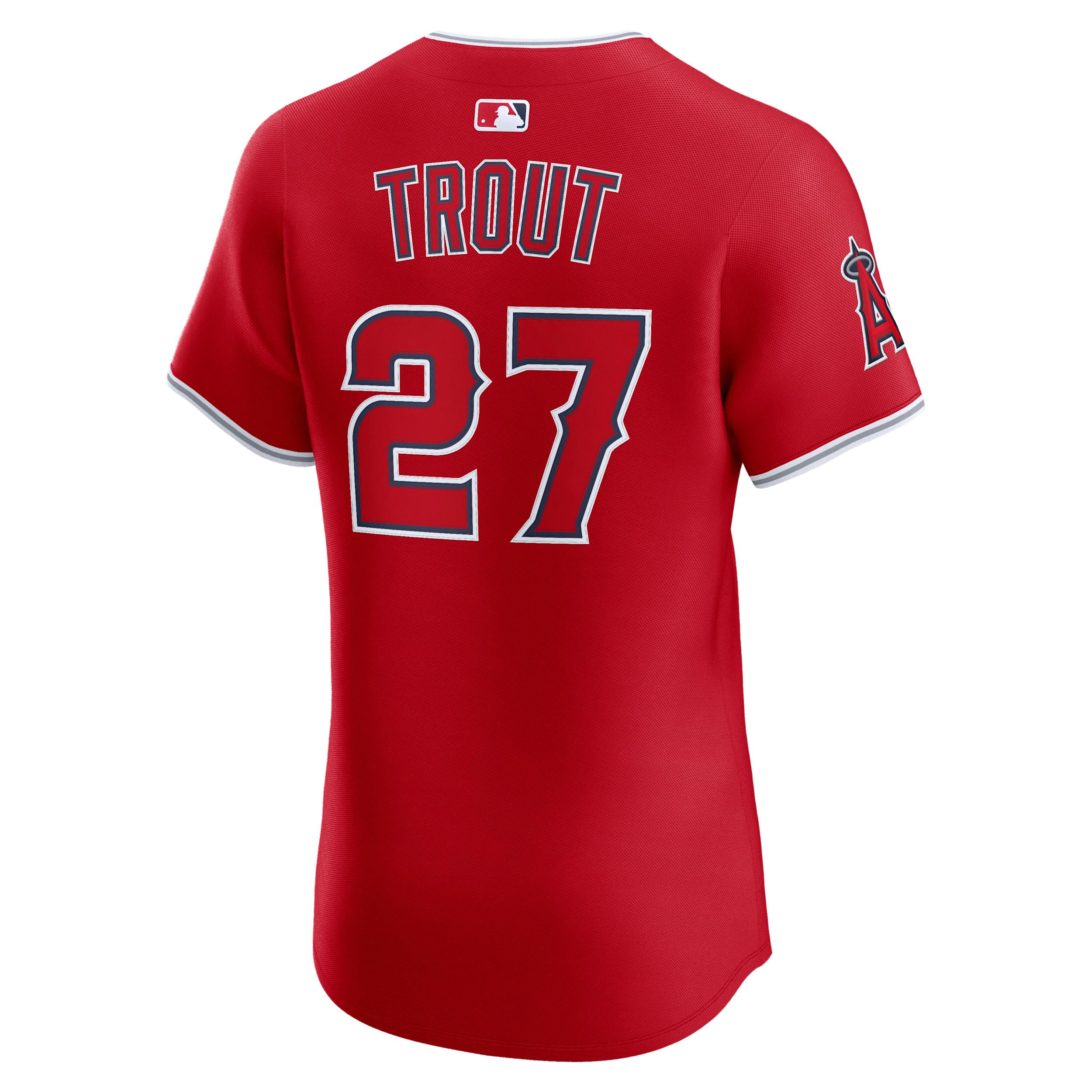 Mike Trout Los Angeles Angels Nike Mens Dri-FIT ADV MLB Elite Jersey | 9B10ANA4AN9-E7A Product Image