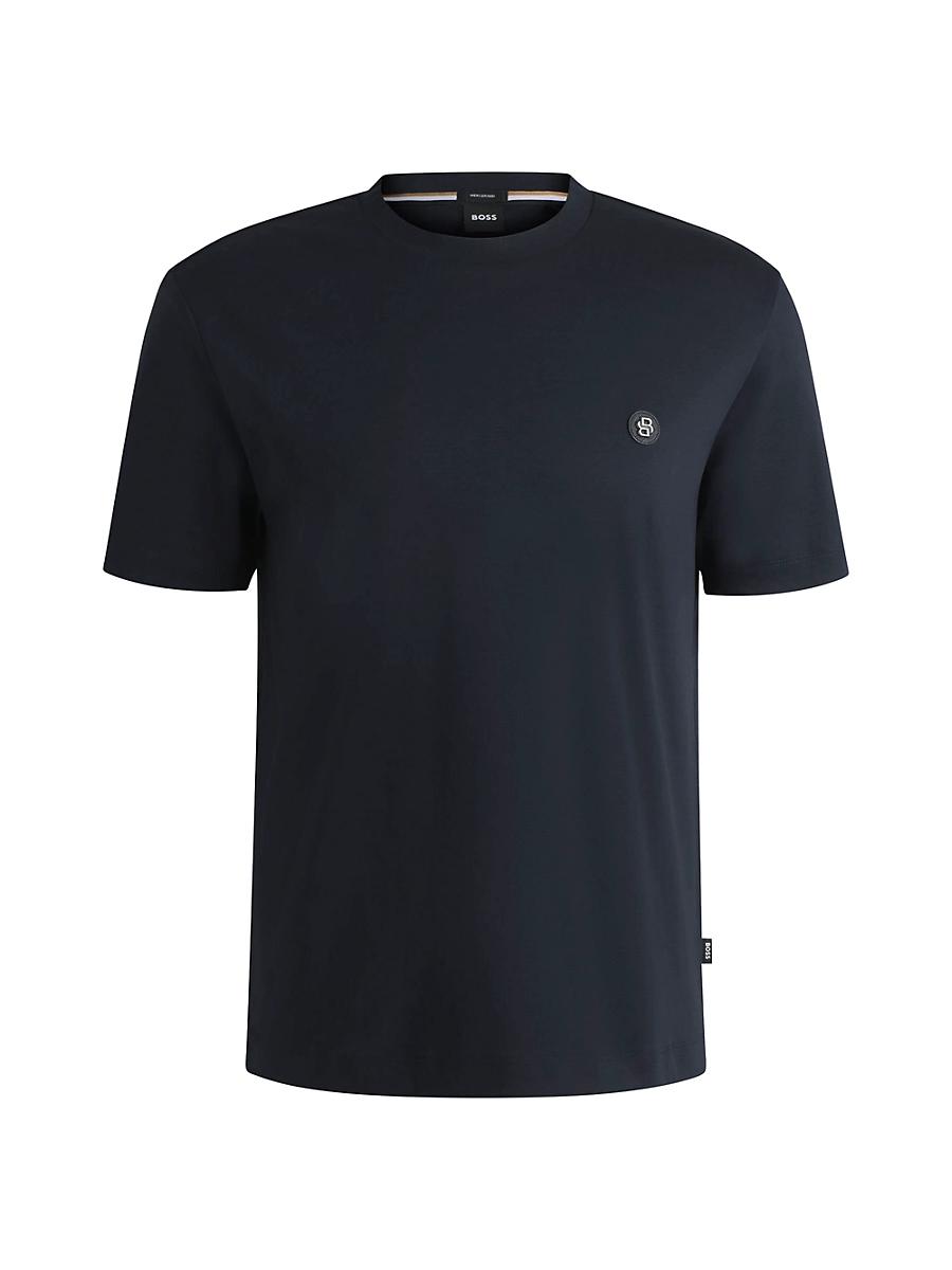 Mens Regular-Fit T-Shirt in Cotton with Double B Monogram Product Image