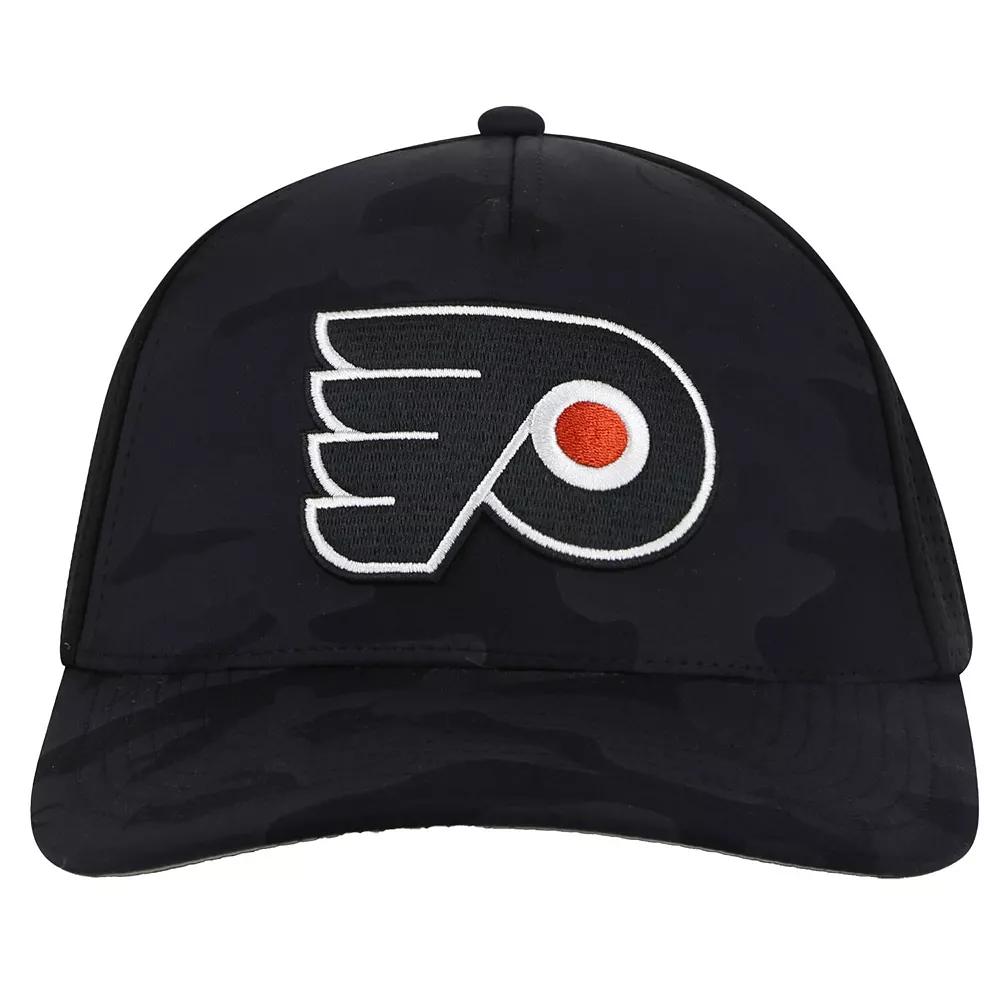 Men's American Needle Black Philadelphia Flyers Valin Camo Super Tech Vented Adjustable Hat, Fly Black Product Image