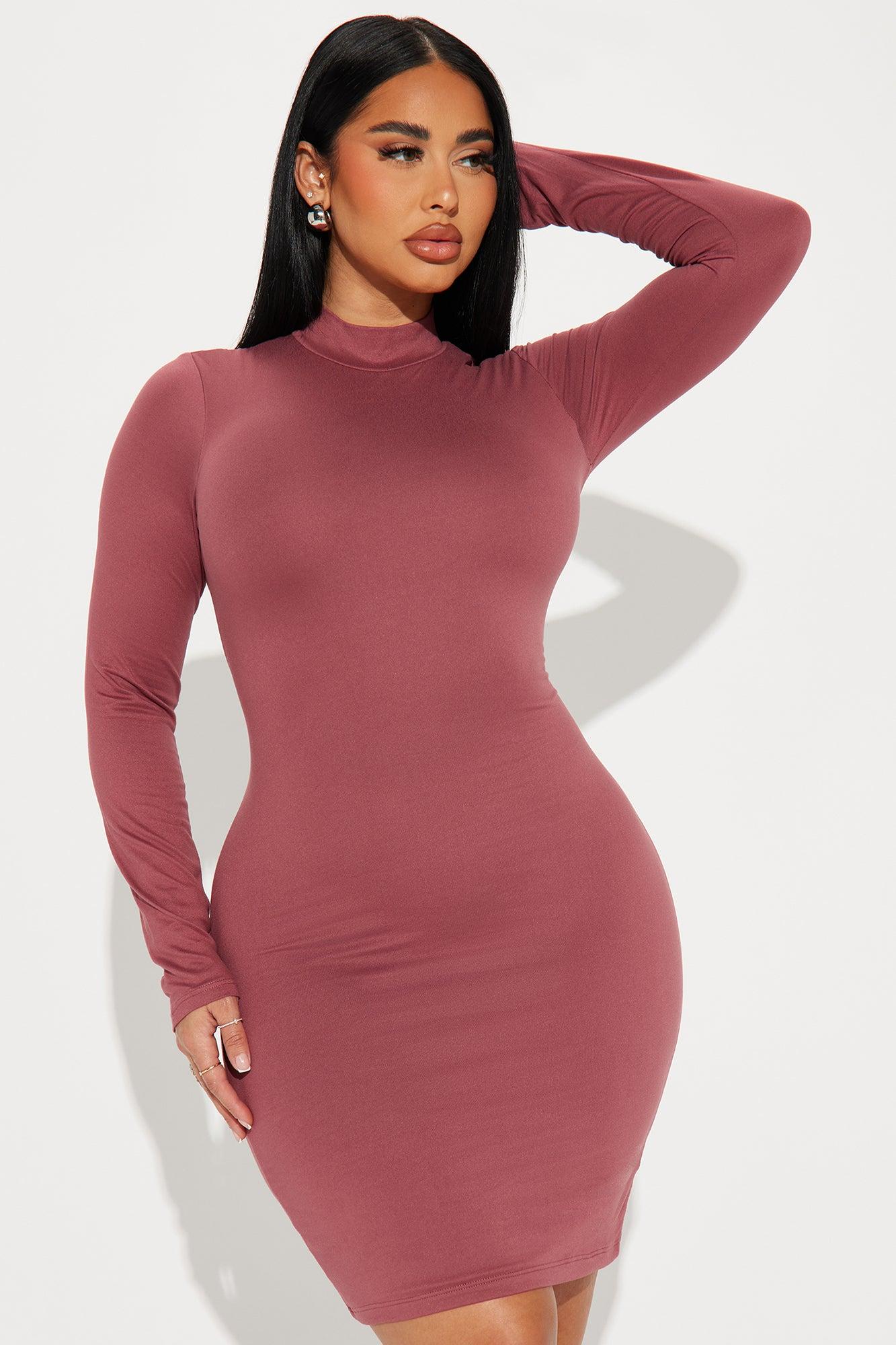 Krissy Mini Dress - Mauve Product Image